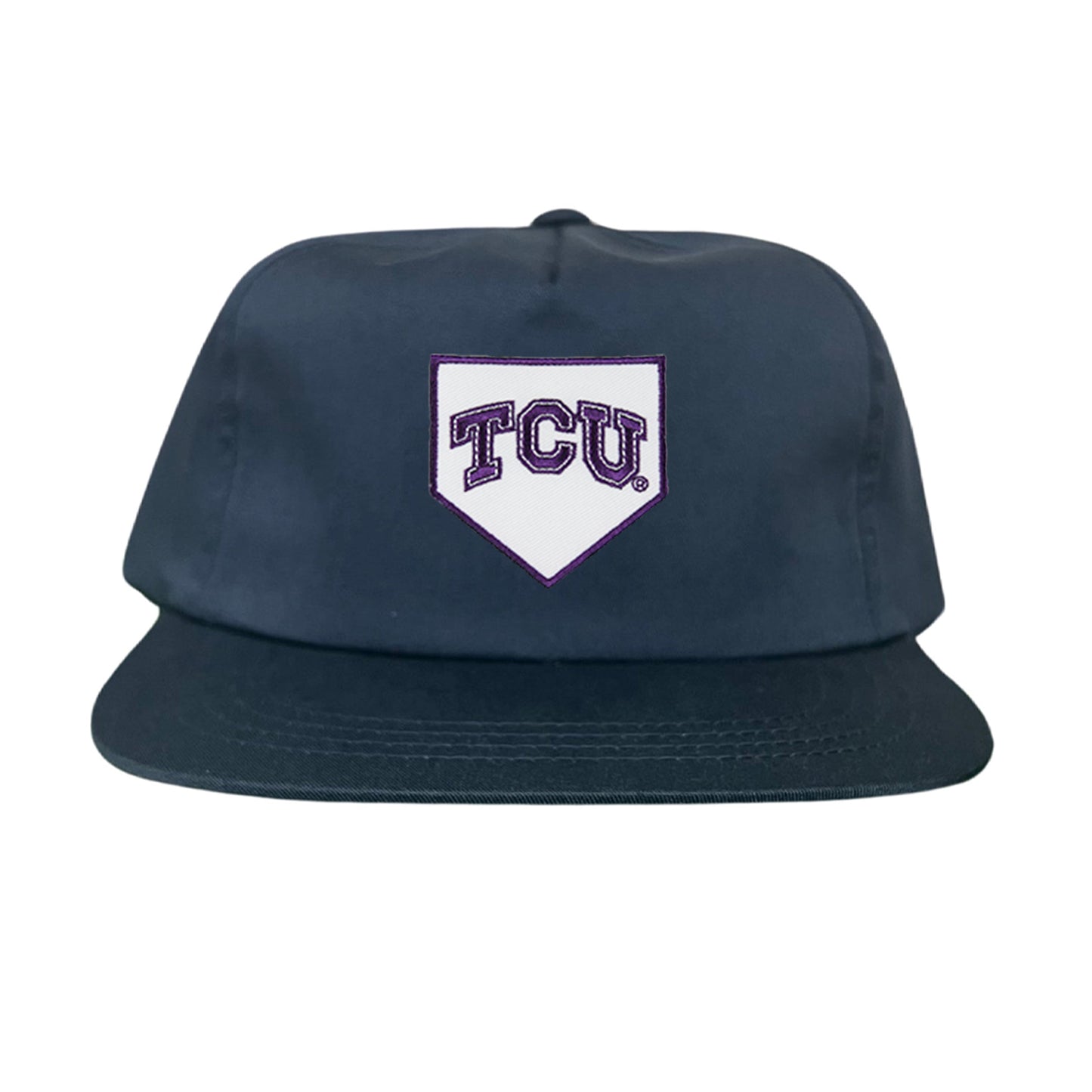 TCU Horned Frogs Baseball Cap Home Plate / Hat / TCU025 / 221 / MM