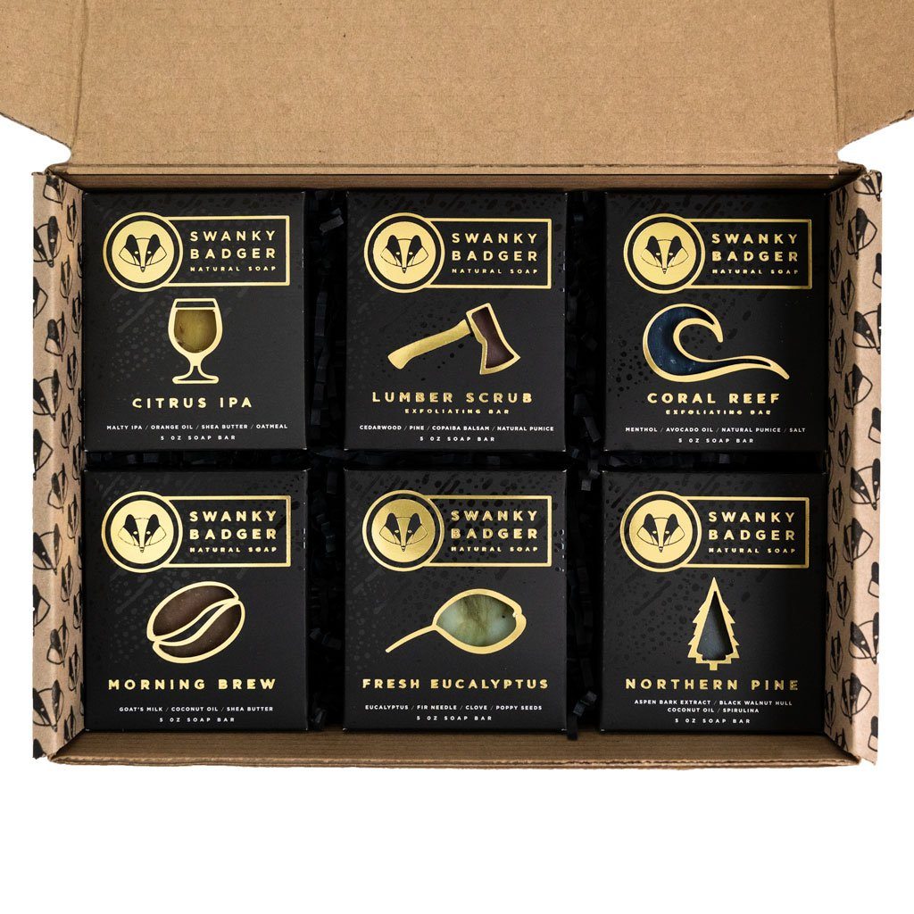 Natural Soap Starter Set (6 bars)