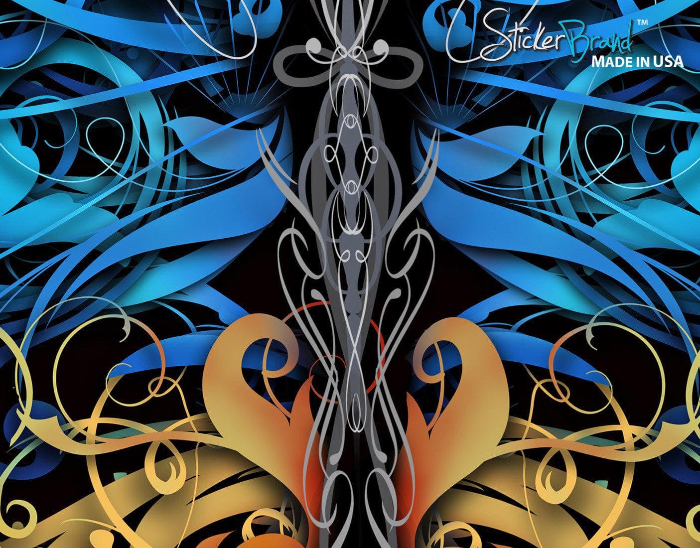 Large Swirl Butterfly Wall Graphic Mural #6024