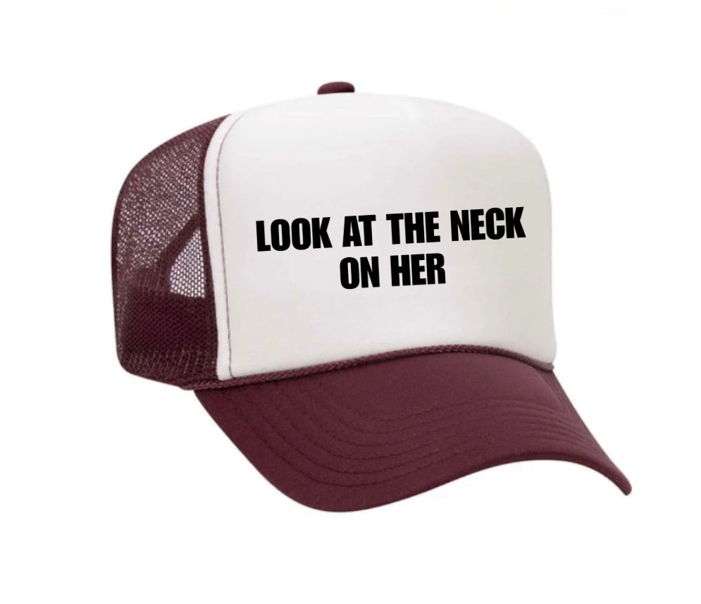 Look At The Neck On Her Trucker Hat