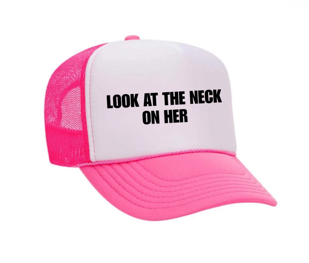 Look At The Neck On Her Trucker Hat