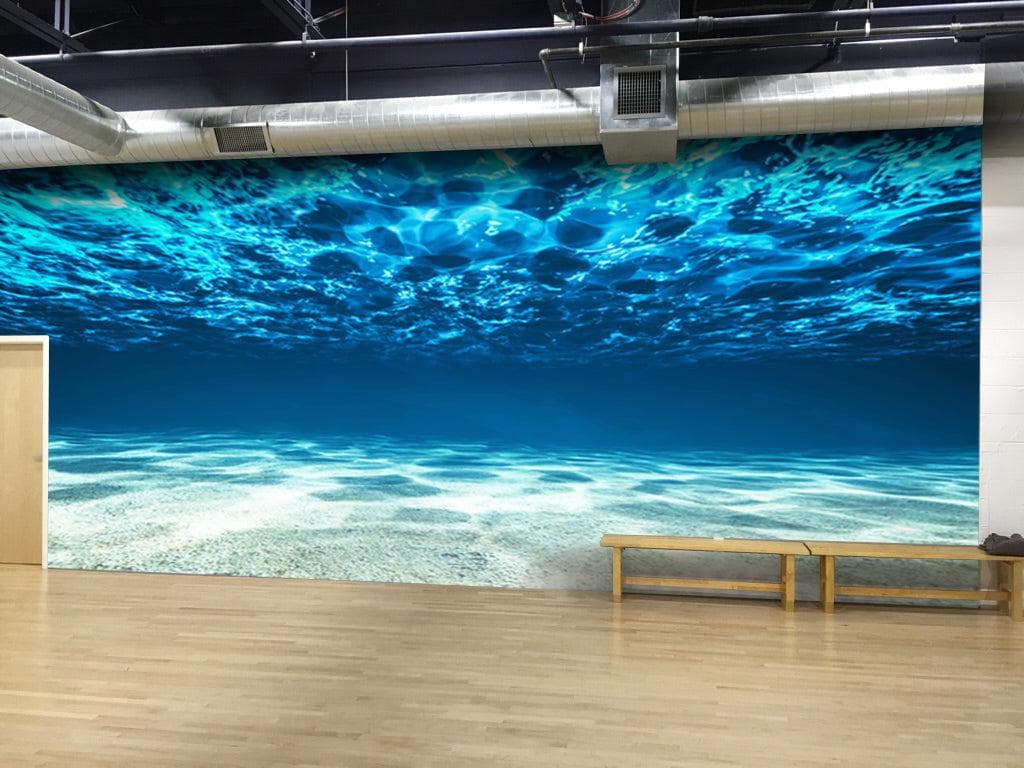 Underwater Wallpaper. View of Tropical Beach Wall Mural #6124