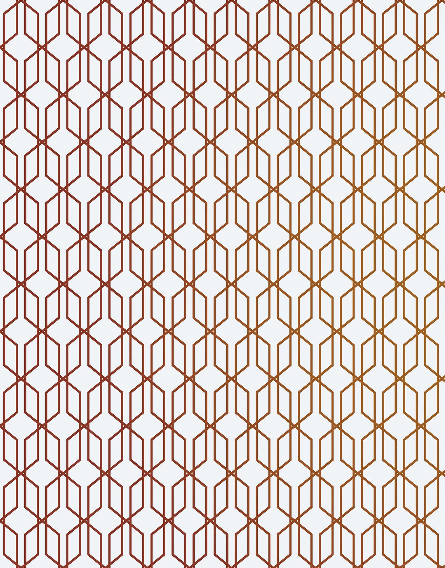Modern Geometric Shape 3D Hexagon Bronze Lines Peel and Stick Wallpaper | Removable Wall Mural #6213