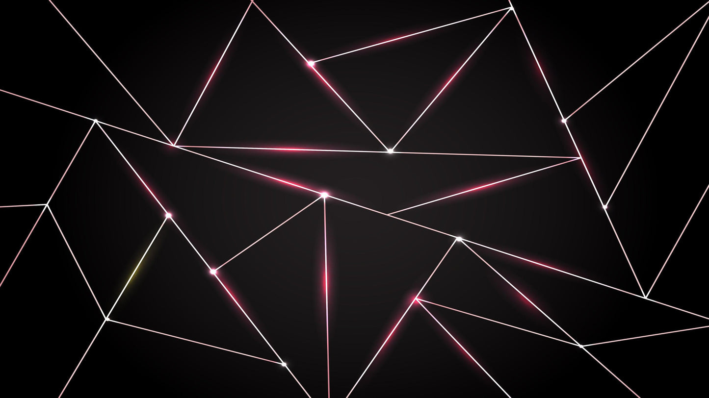 Luxury Polygonal Triangle Pattern Lines Shape. Peel and Stick Wall Mural. #6251