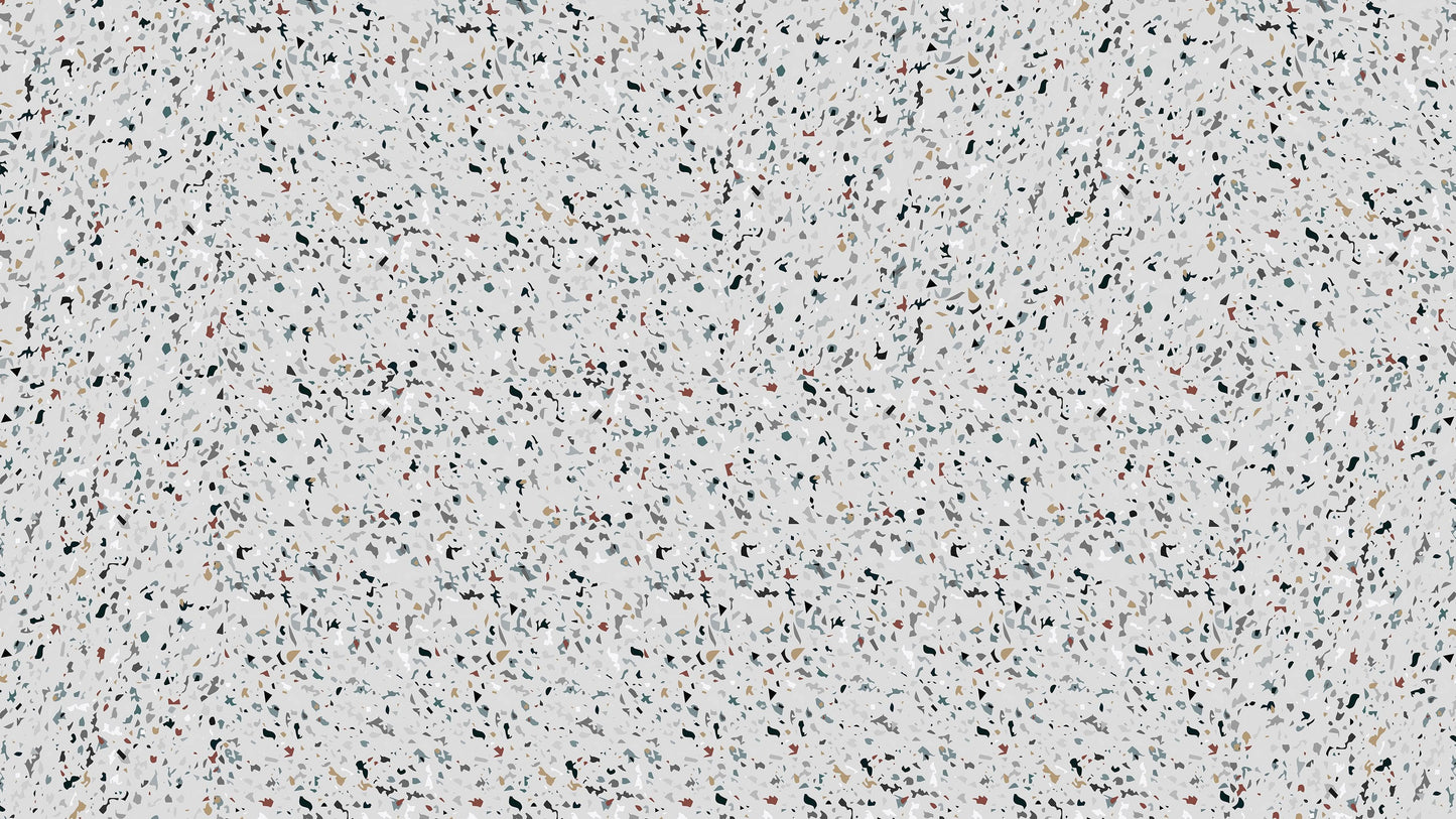 Terrazzo Mosaic Pattern Peel and Stick Wall Paper Mural. #6260