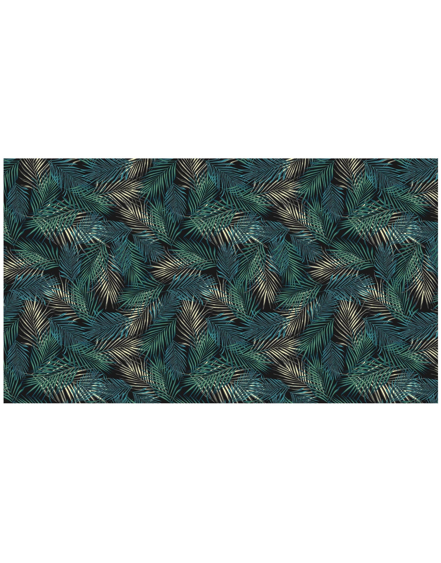 Tropical Palm Leave Pattern Peel and Stick Wall Mural. #6264