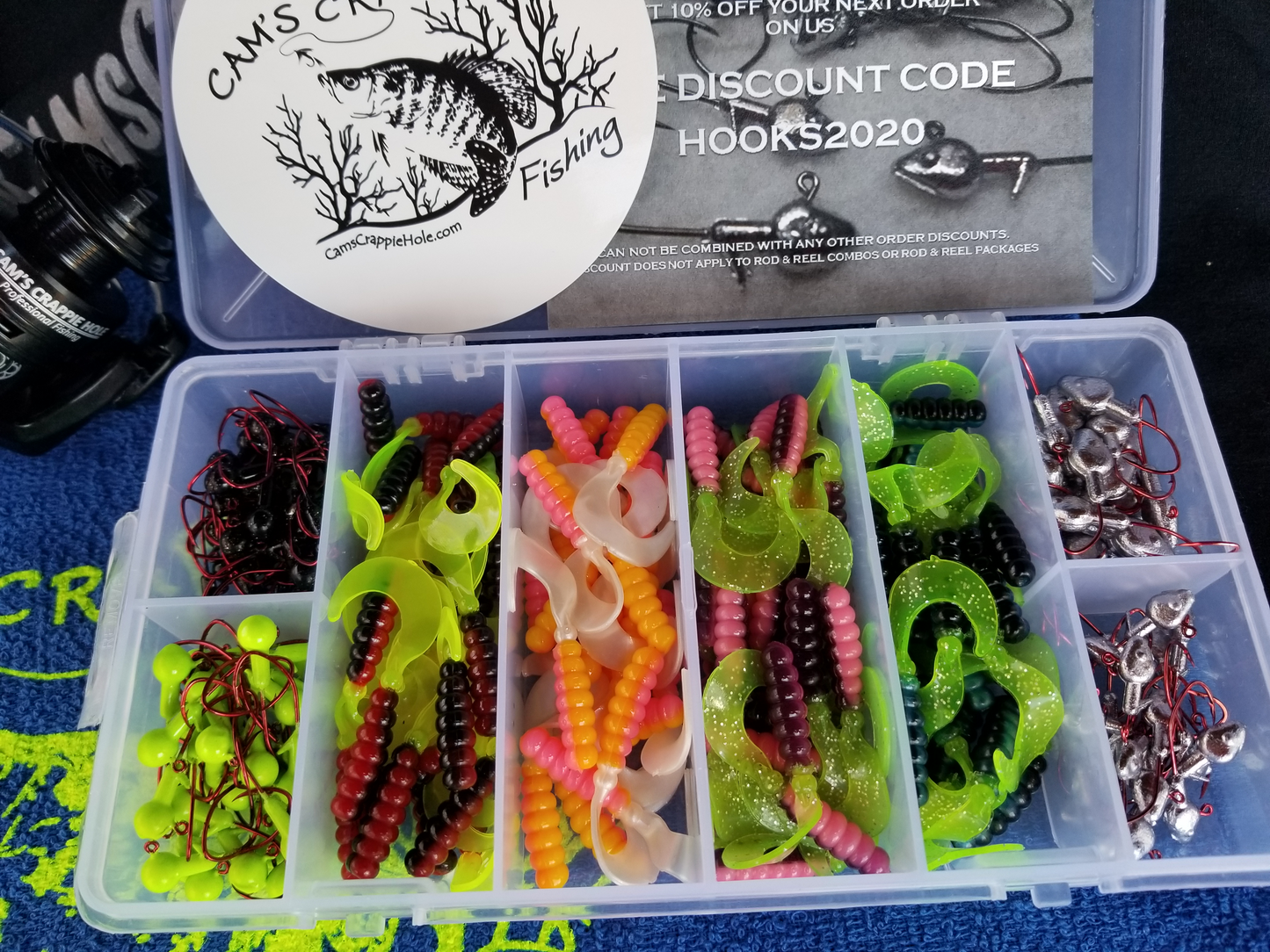 Cam's The Raven Complete 6ft. [BlackBird] Xtralite 7 (BB) Ball Bearing Reel Curly Tail Combo Special