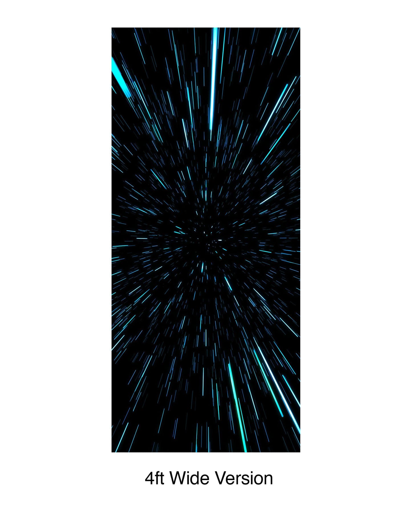 Lightspeed Through Hyperspace Wall Mural. Peel and Sticker Wallpaper. #6286