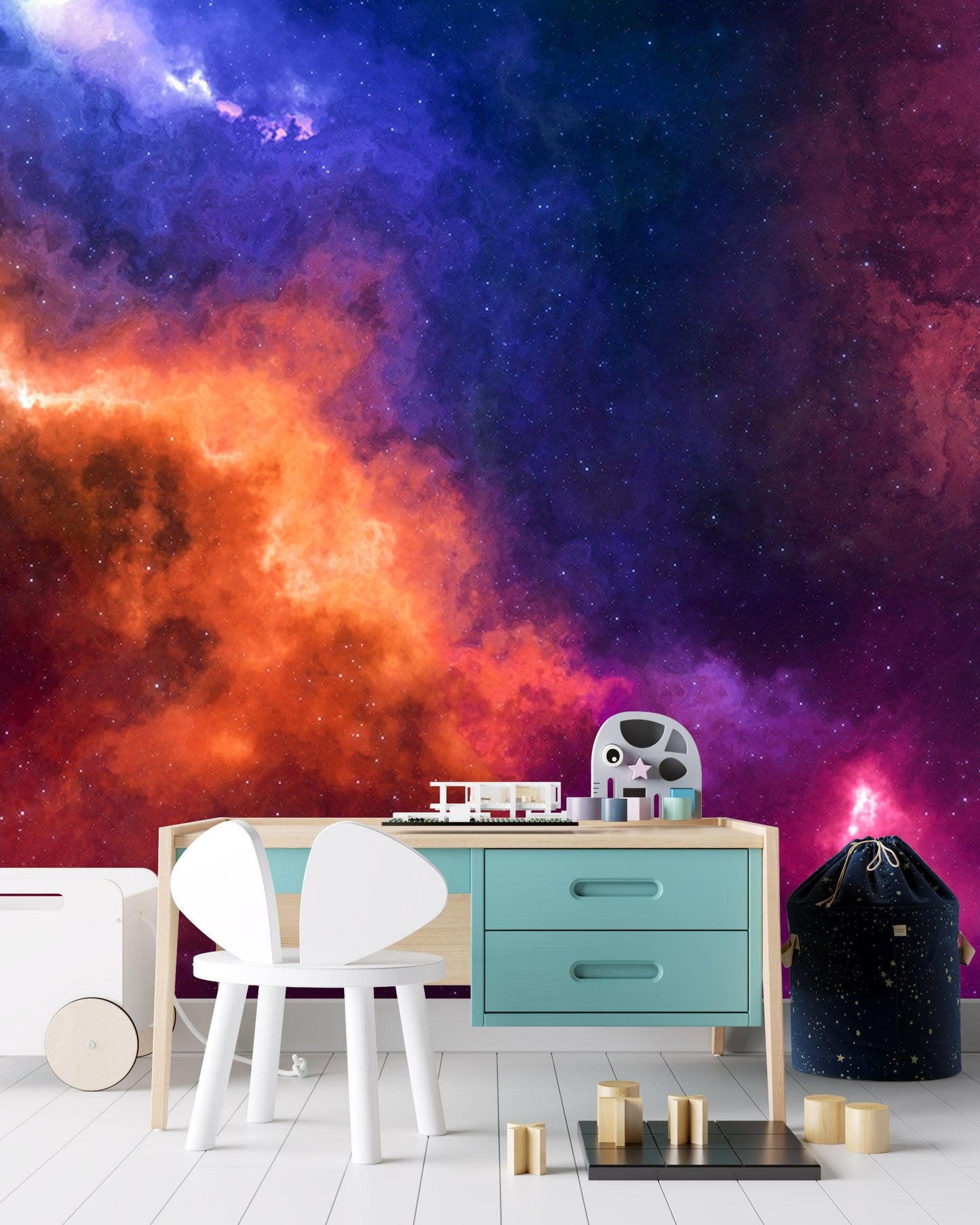 Space Galaxy Nebula Wall Mural Peel and Sticker Wallpaper. #6295