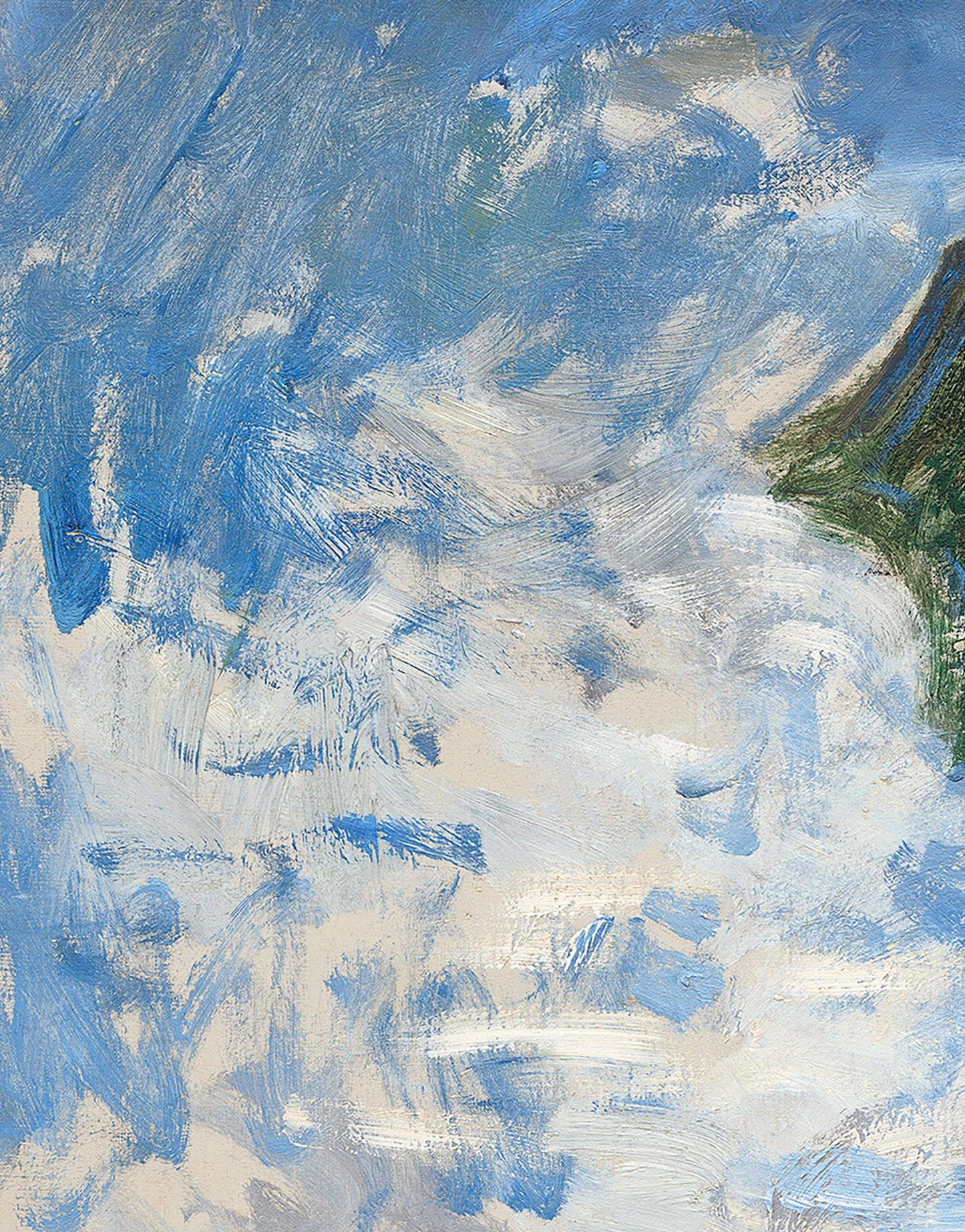 Monet Painting Wall Mural. Woman with a Parasol, Madame Monet and Her Son (1875) Painting. #6332