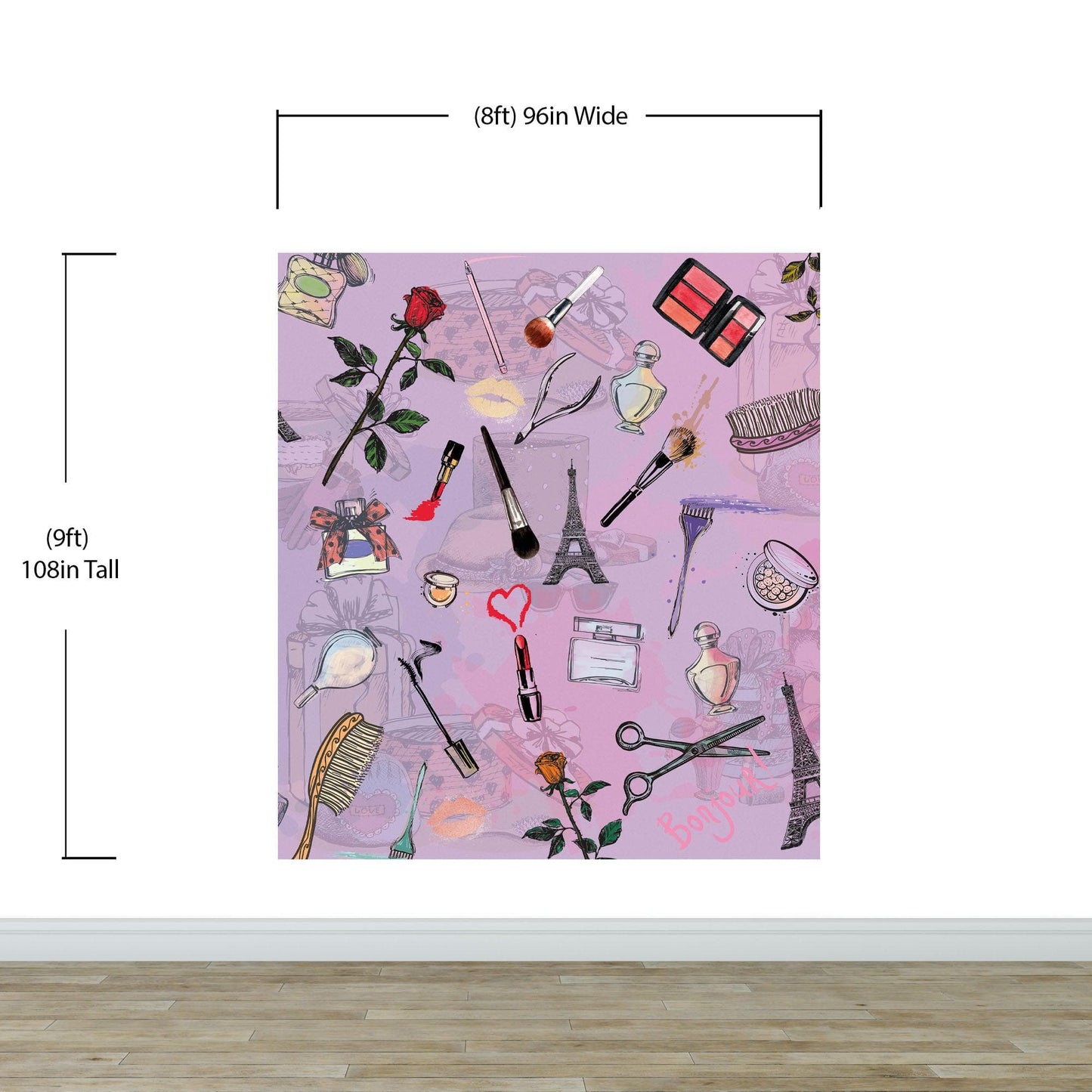 Fashionable Makeup Cosmetic Beauty Room Decor Wall Mural. #6362