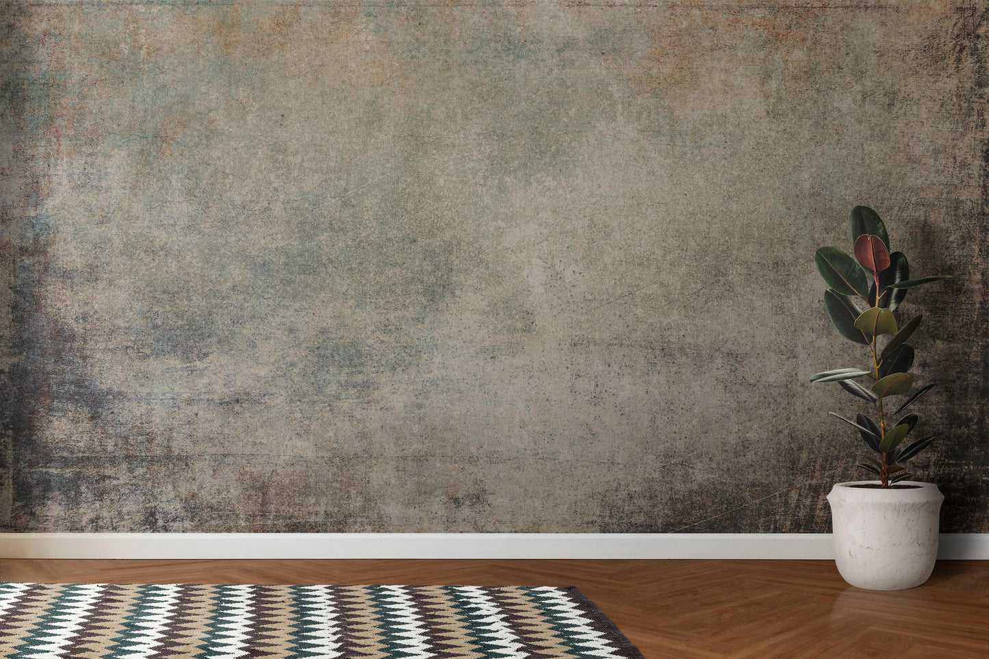 Rustic Concrete Wallpaper Wall Decor. Modern Minimalistic Self Adhesive Peel and Stick Wall Mural. #6367