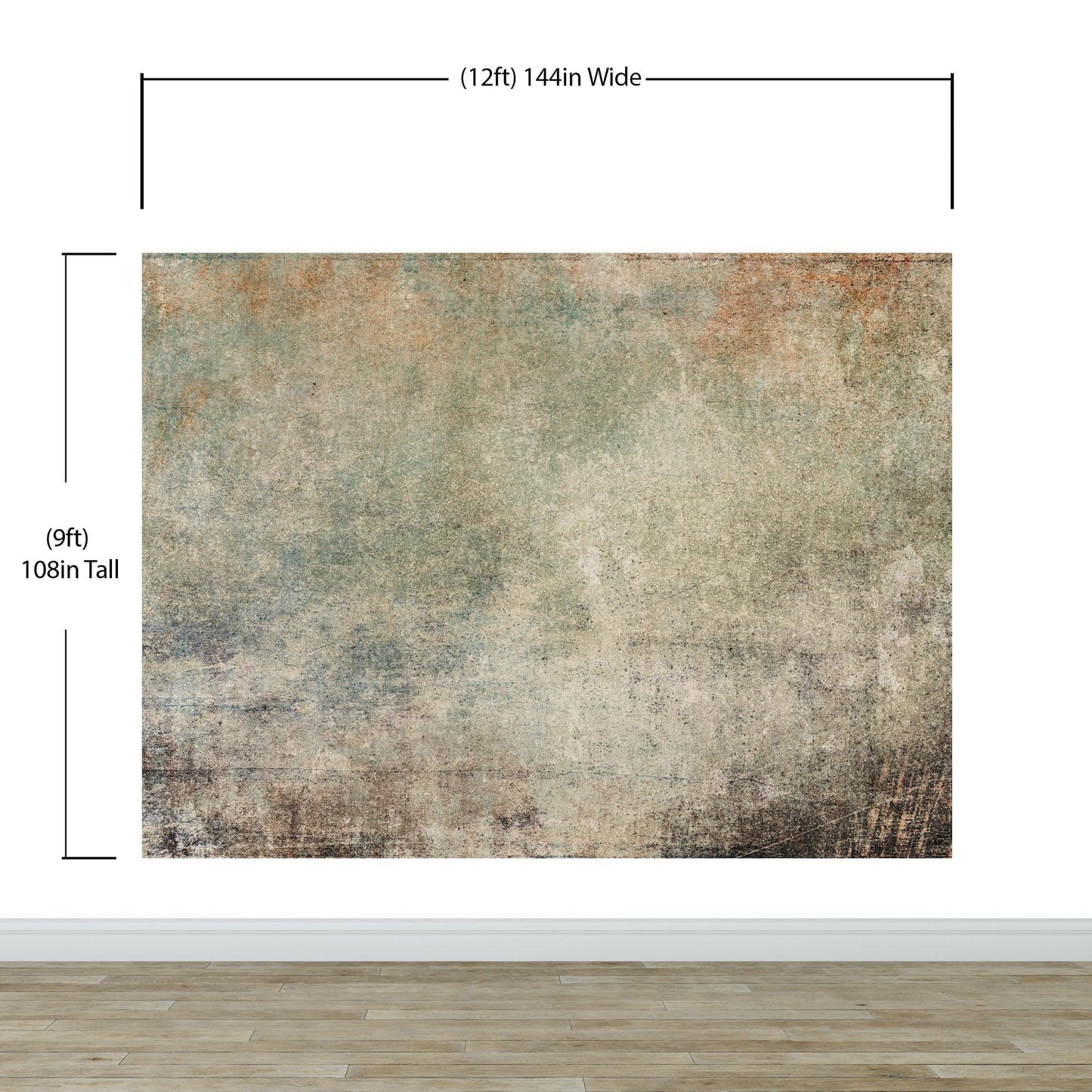 Rustic Concrete Wallpaper Wall Decor. Modern Minimalistic Self Adhesive Peel and Stick Wall Mural. #6367