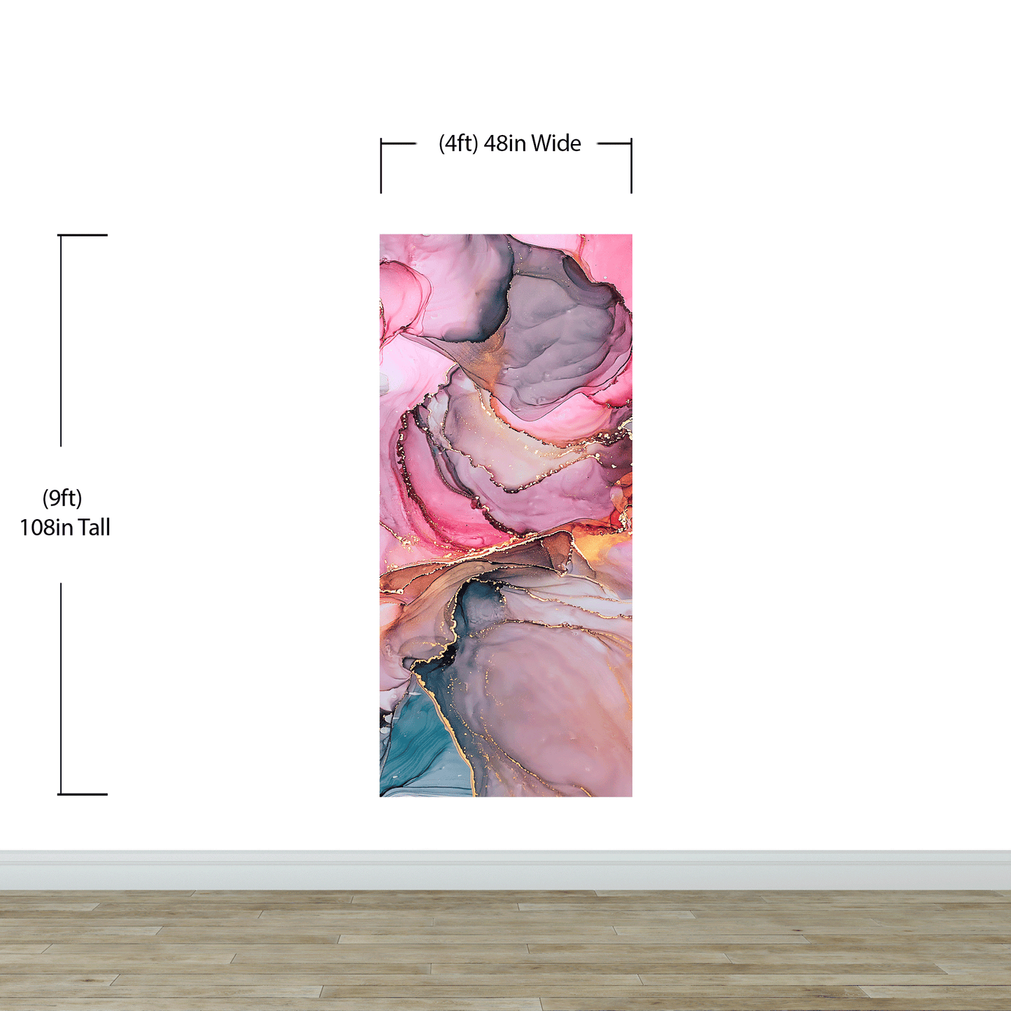 Abstract Alcohol Ink Pattern Wall Mural. Agate Design. Removable Peel and Stick Wallpaper. #6461