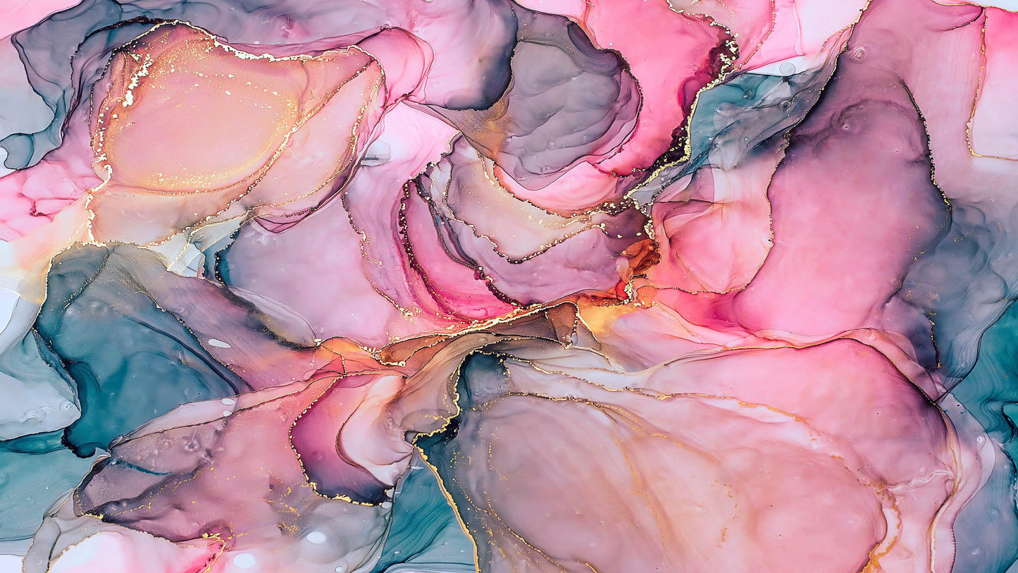 Abstract Alcohol Ink Pattern Wall Mural. Agate Design. Removable Peel and Stick Wallpaper. #6461