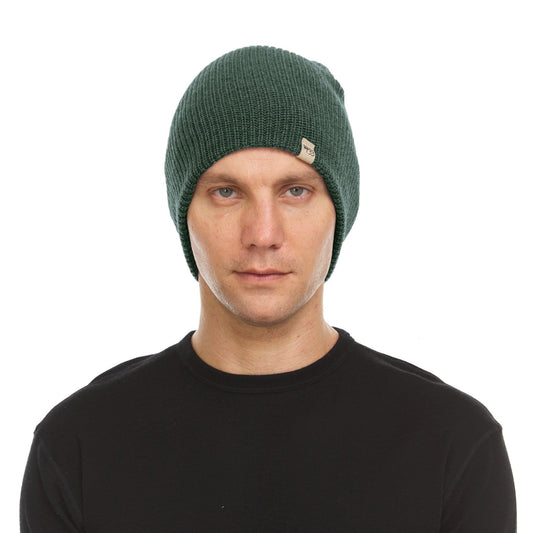 Midweight Knit Wool Beanie - 100% Merino Wool