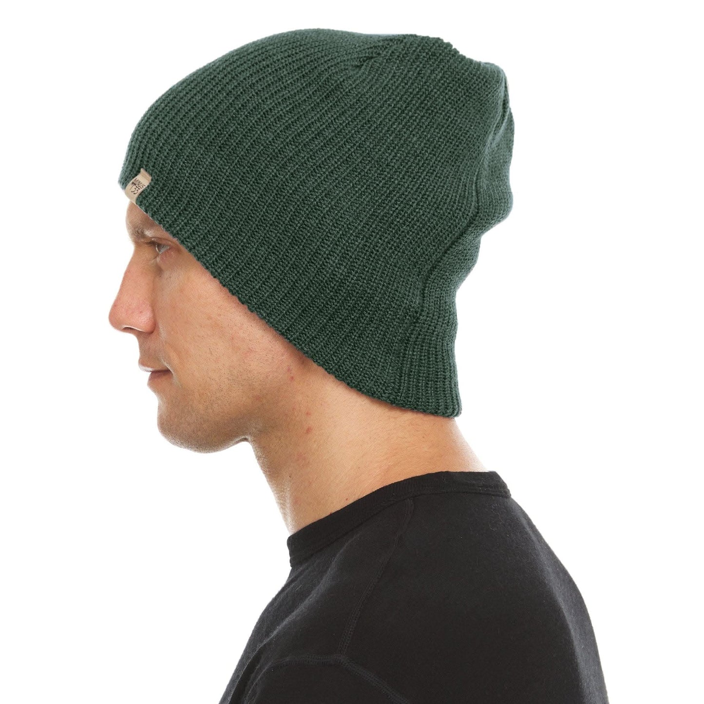 Midweight Knit Wool Beanie - 100% Merino Wool