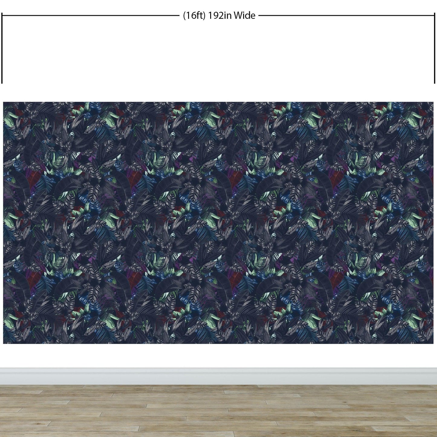 Pastel Color Tropical Leaves In a Dark Jungle Background Wallpaper #6537