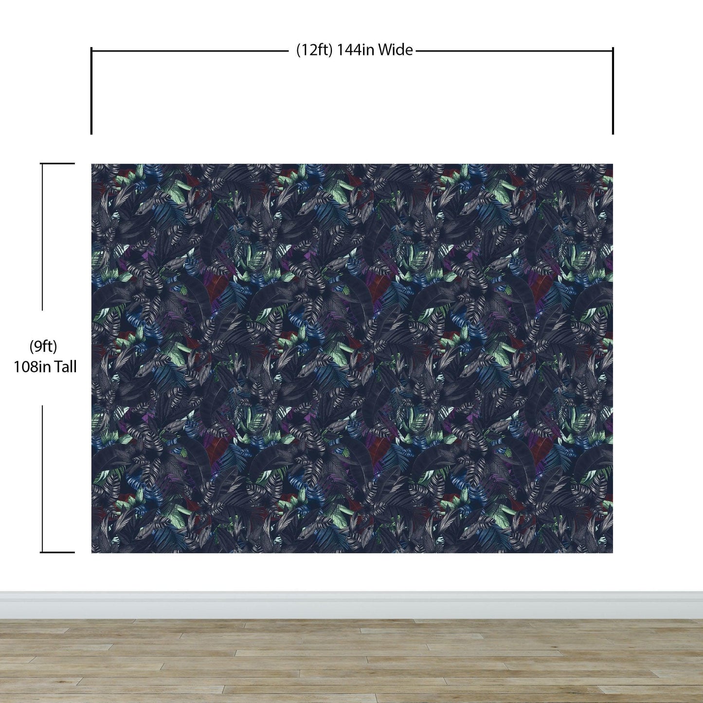 Pastel Color Tropical Leaves In a Dark Jungle Background Wallpaper #6537