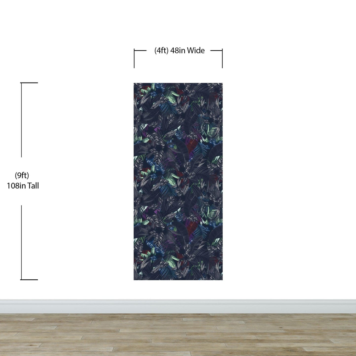 Pastel Color Tropical Leaves In a Dark Jungle Background Wallpaper #6537