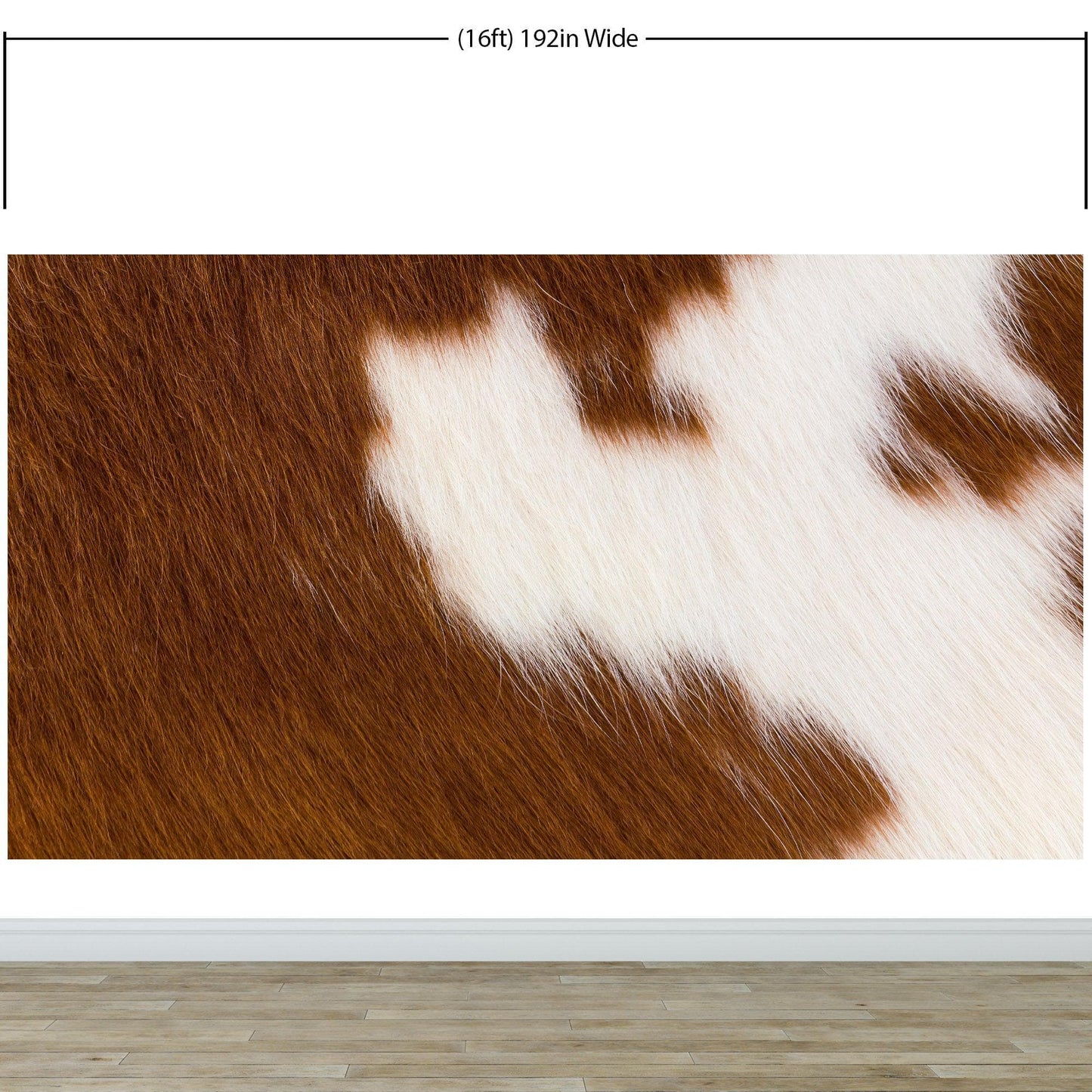 Country-Style Cowhide Wallpaper for Rustic Home Decor. #6541