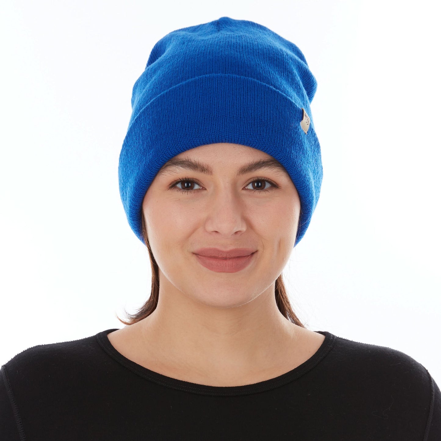 100% Merino Wool Knit Cuff Beanie- Midweight
