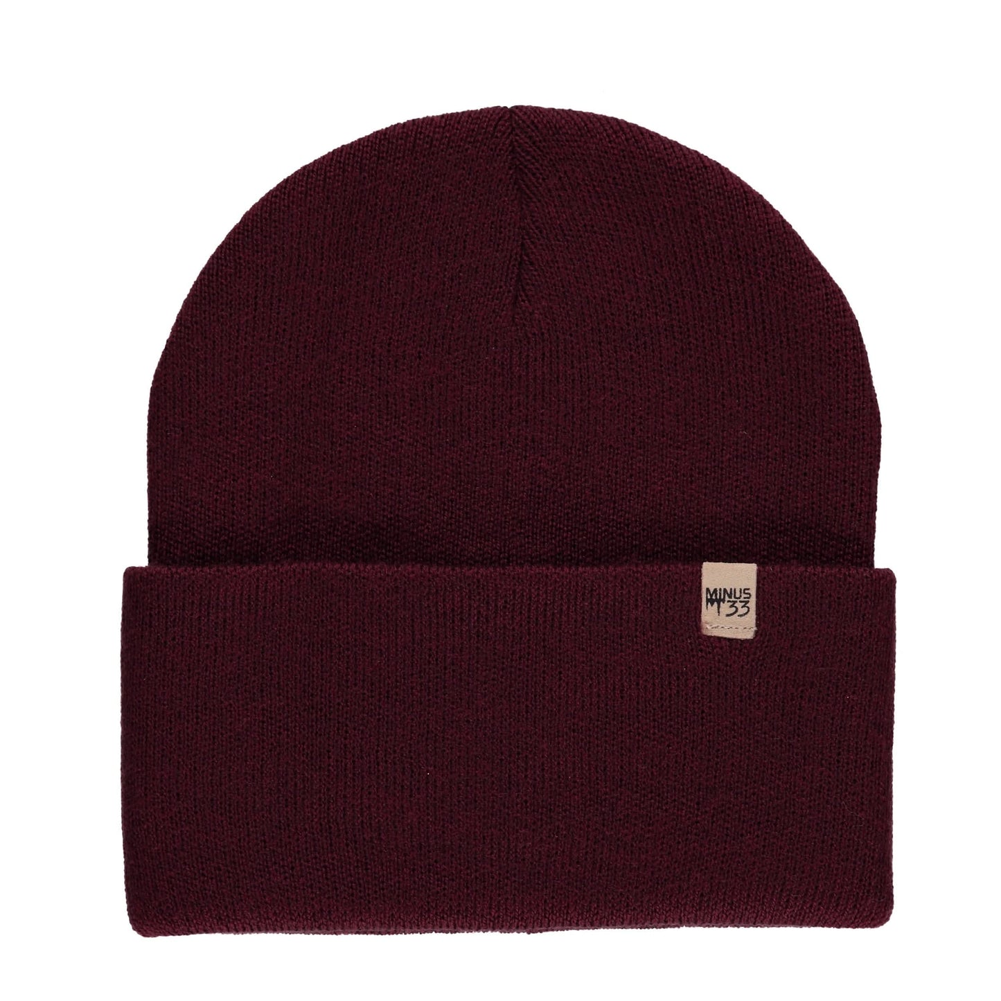 100% Merino Wool Knit Cuff Beanie- Midweight