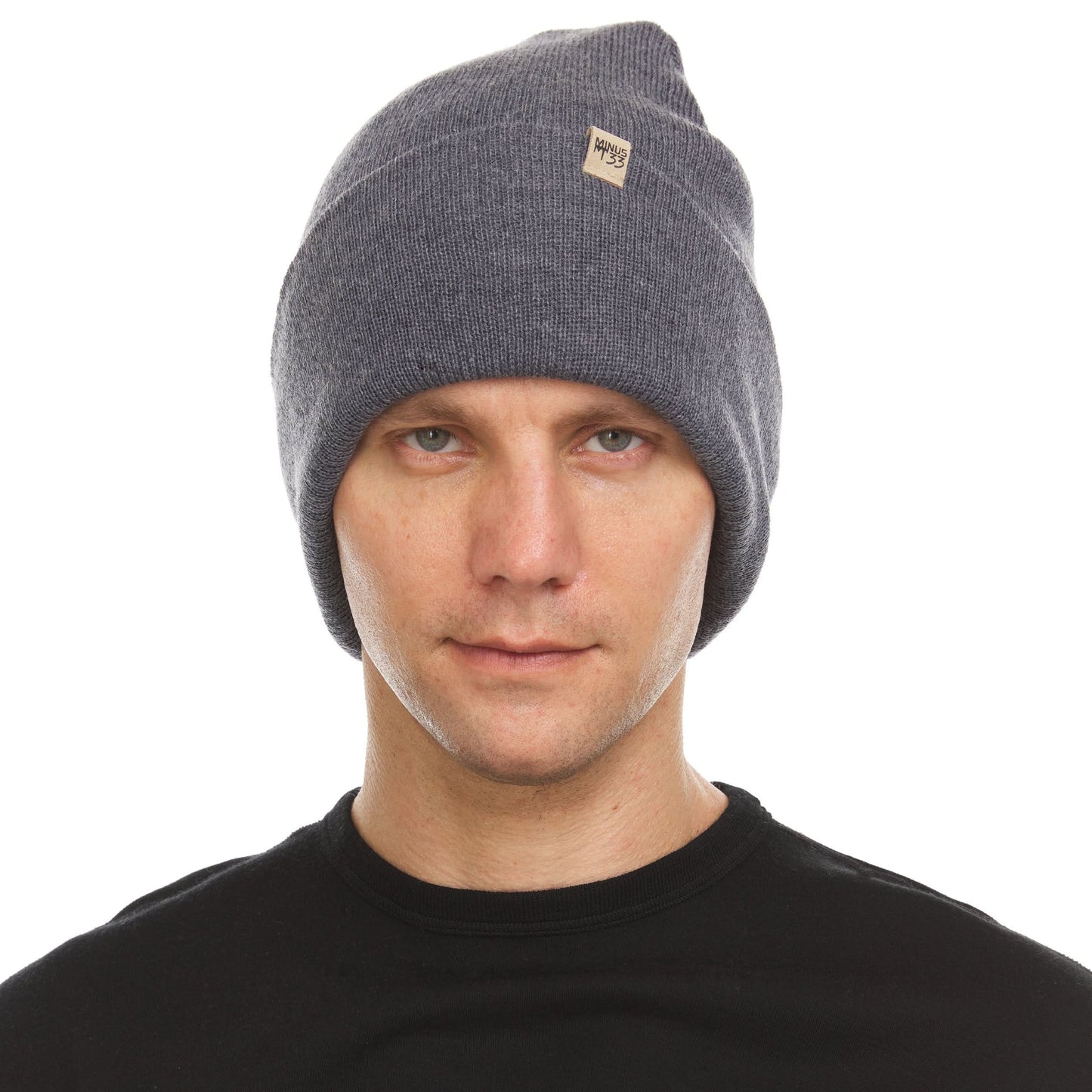 100% Merino Wool Knit Cuff Beanie- Midweight