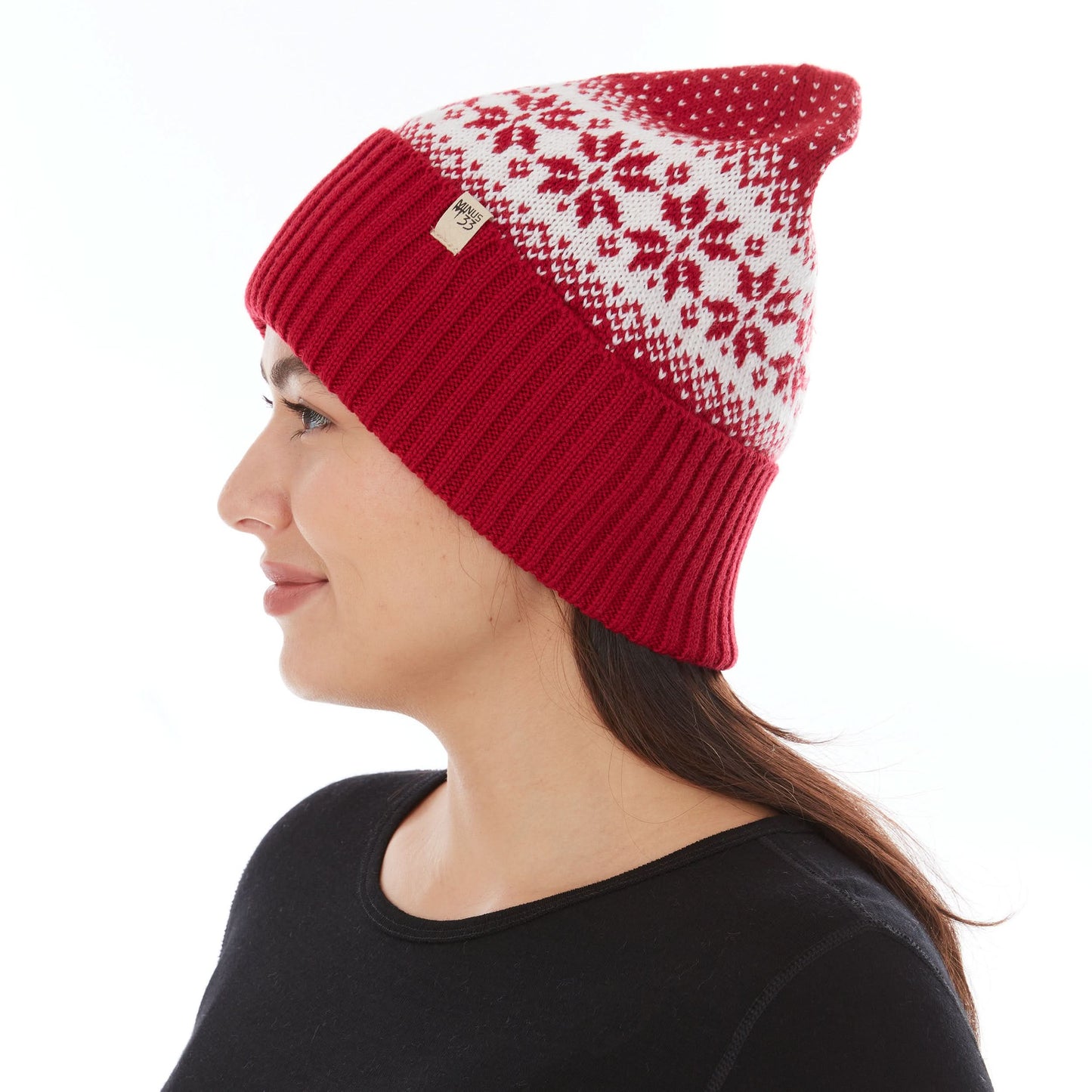 100% Merino Wool Knit Cuff Beanie- Midweight