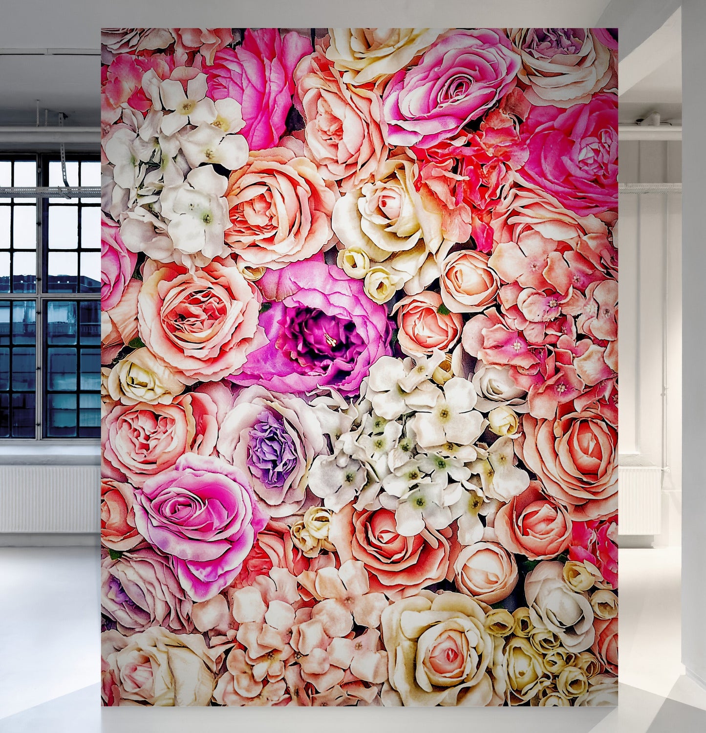Vibrant Floral Bliss Wallpaper Mural - Colorful Roses and Flower Arrangements #6602