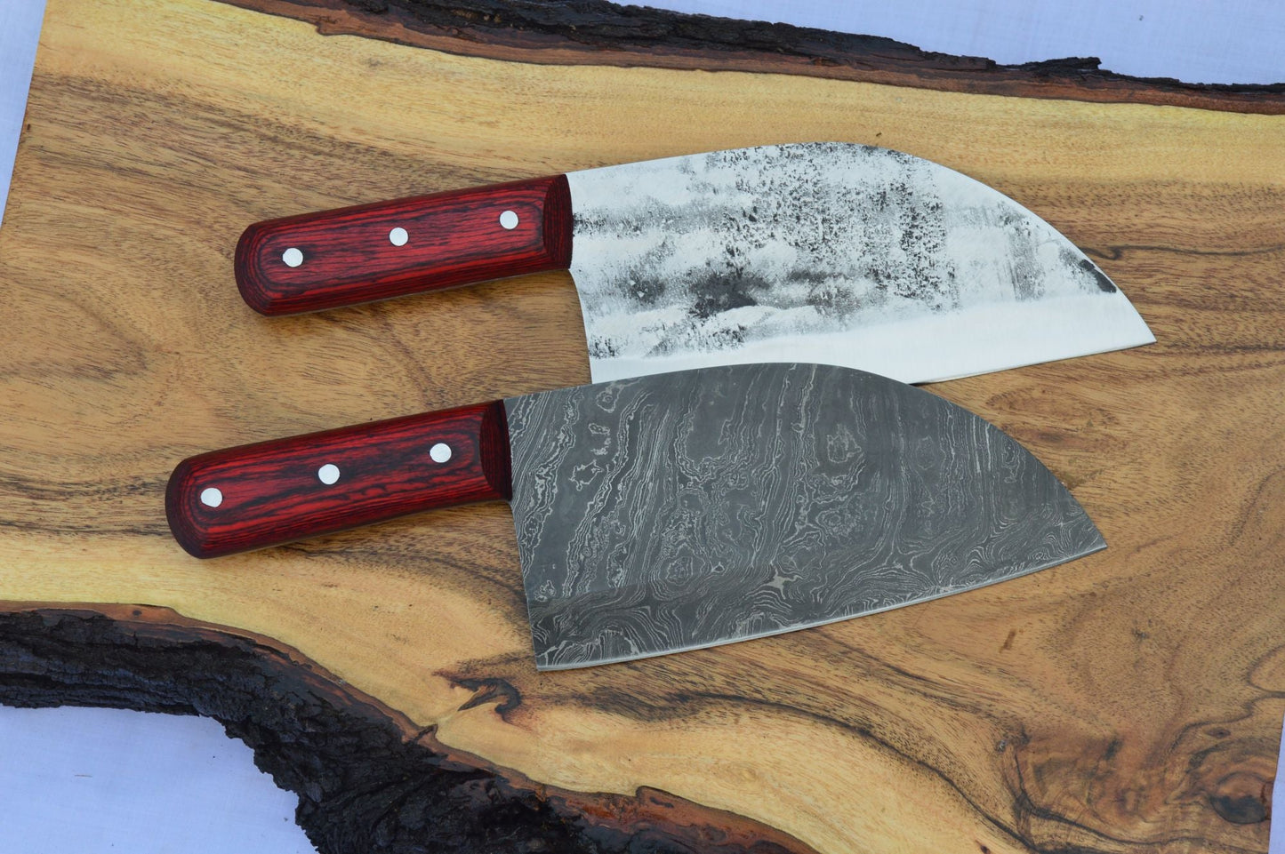 Full Tang Custom Handmade 1095 High Carbon Steel Chef / Chopper Knife