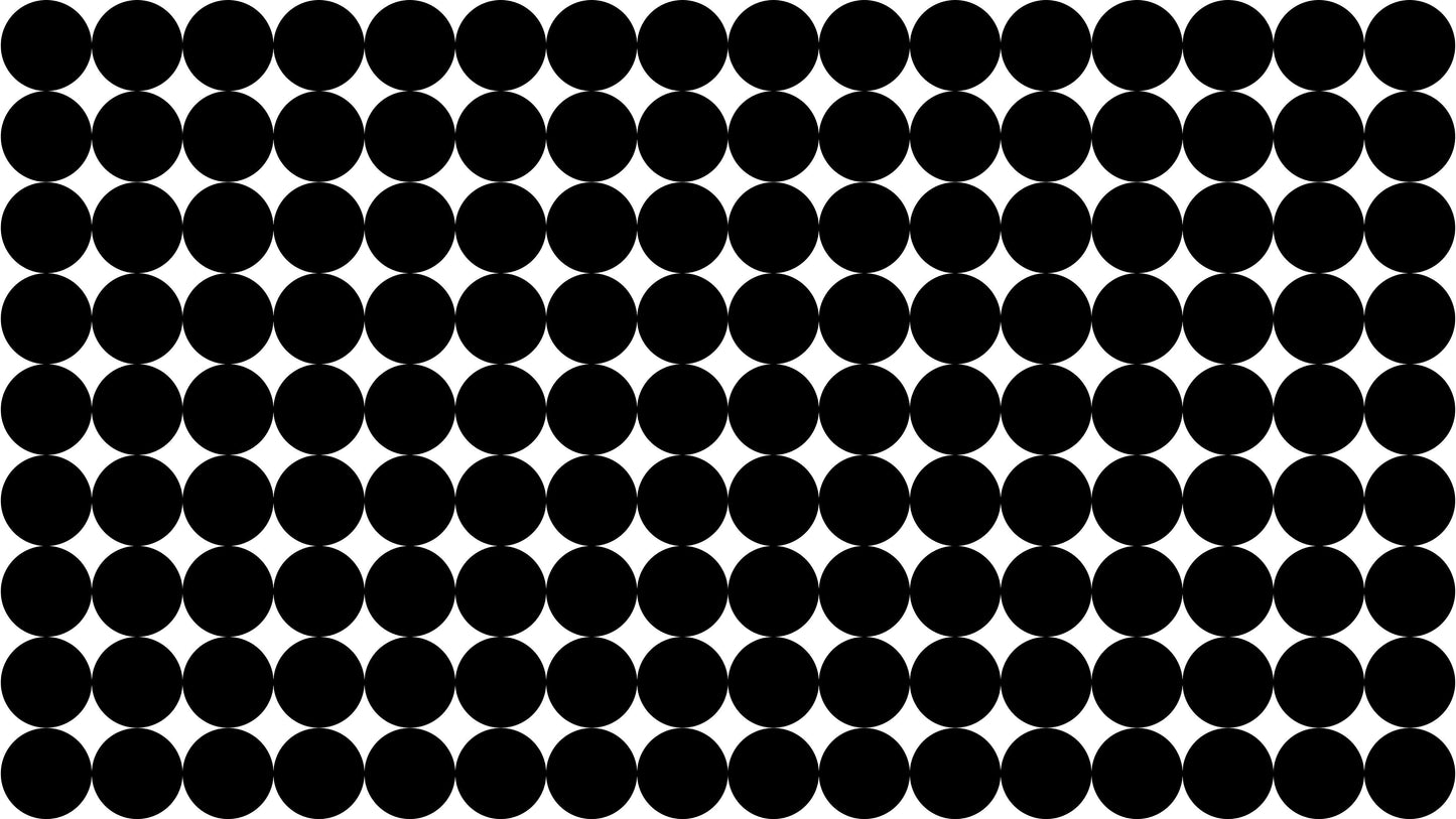 Modern Geometric Black Circle Wallpaper Mural. #6675