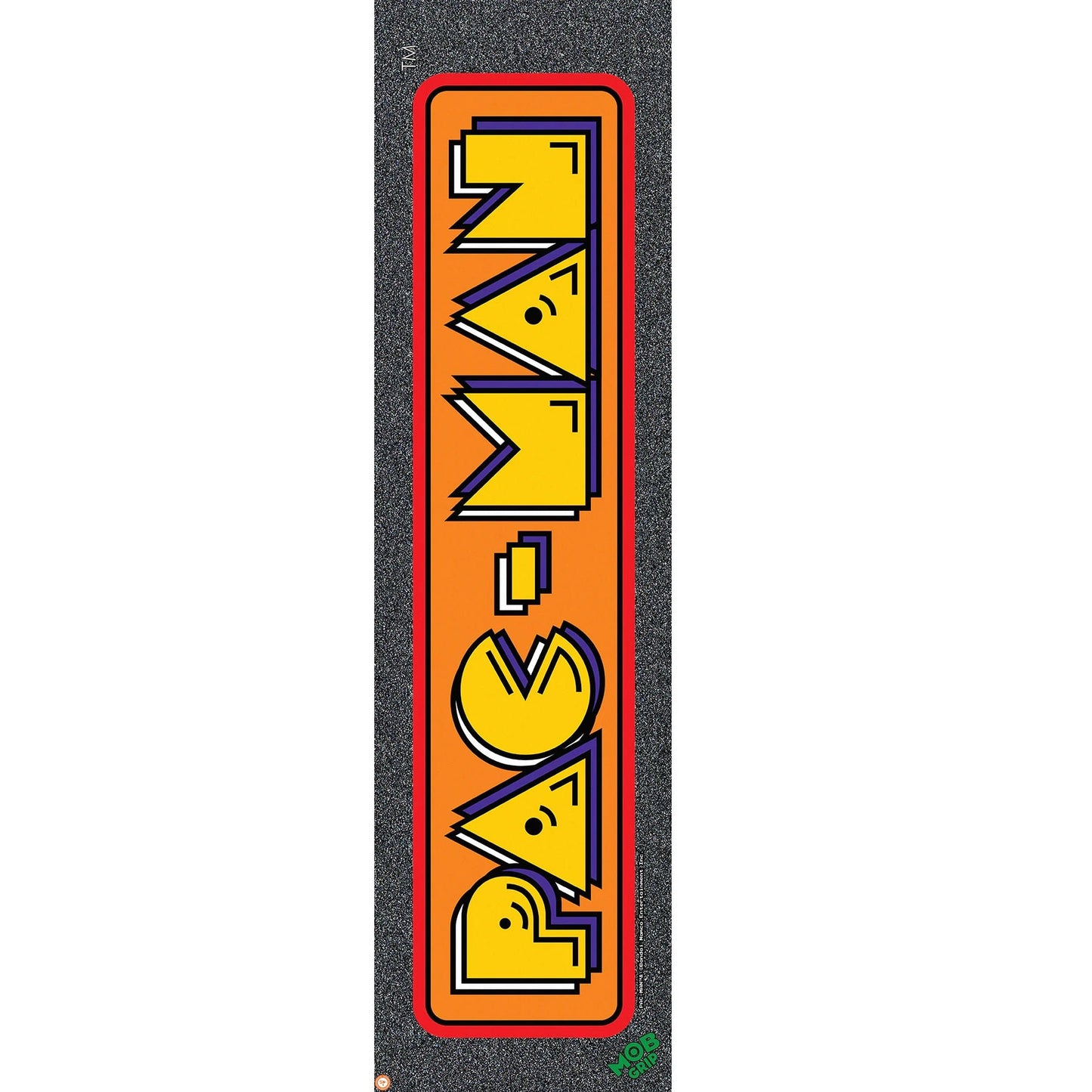 Mob Pac-Man Classic Logo Single Sheet Griptape - 9″x33″ Black