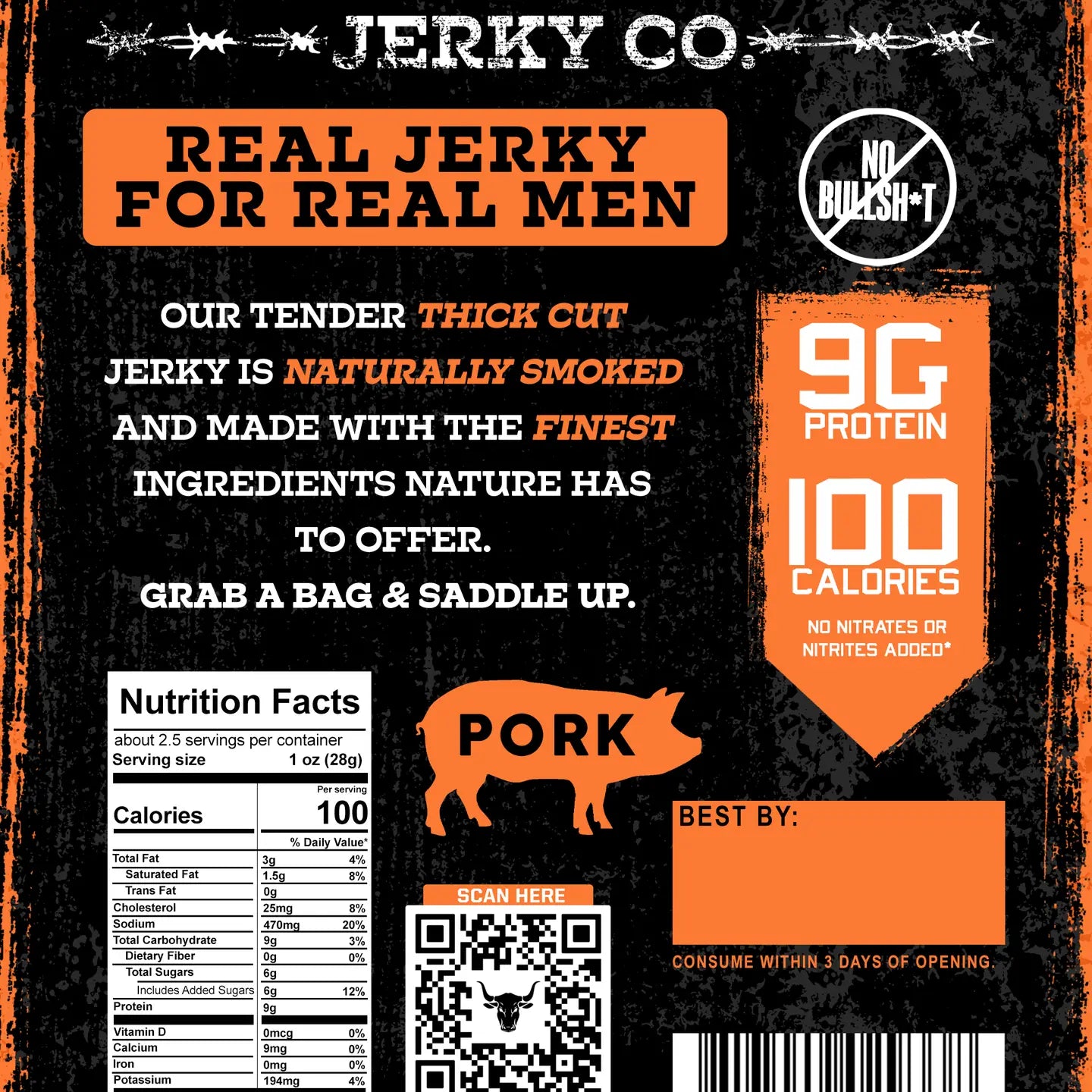Smokehouse Bbq Pork Jerky