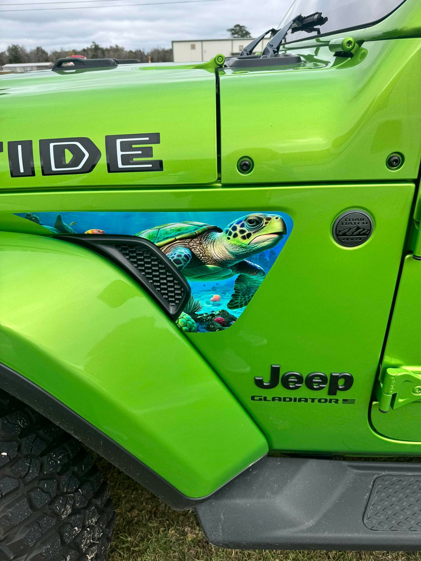 Sea turtle fender vent for the JL or JT 2018 or newer