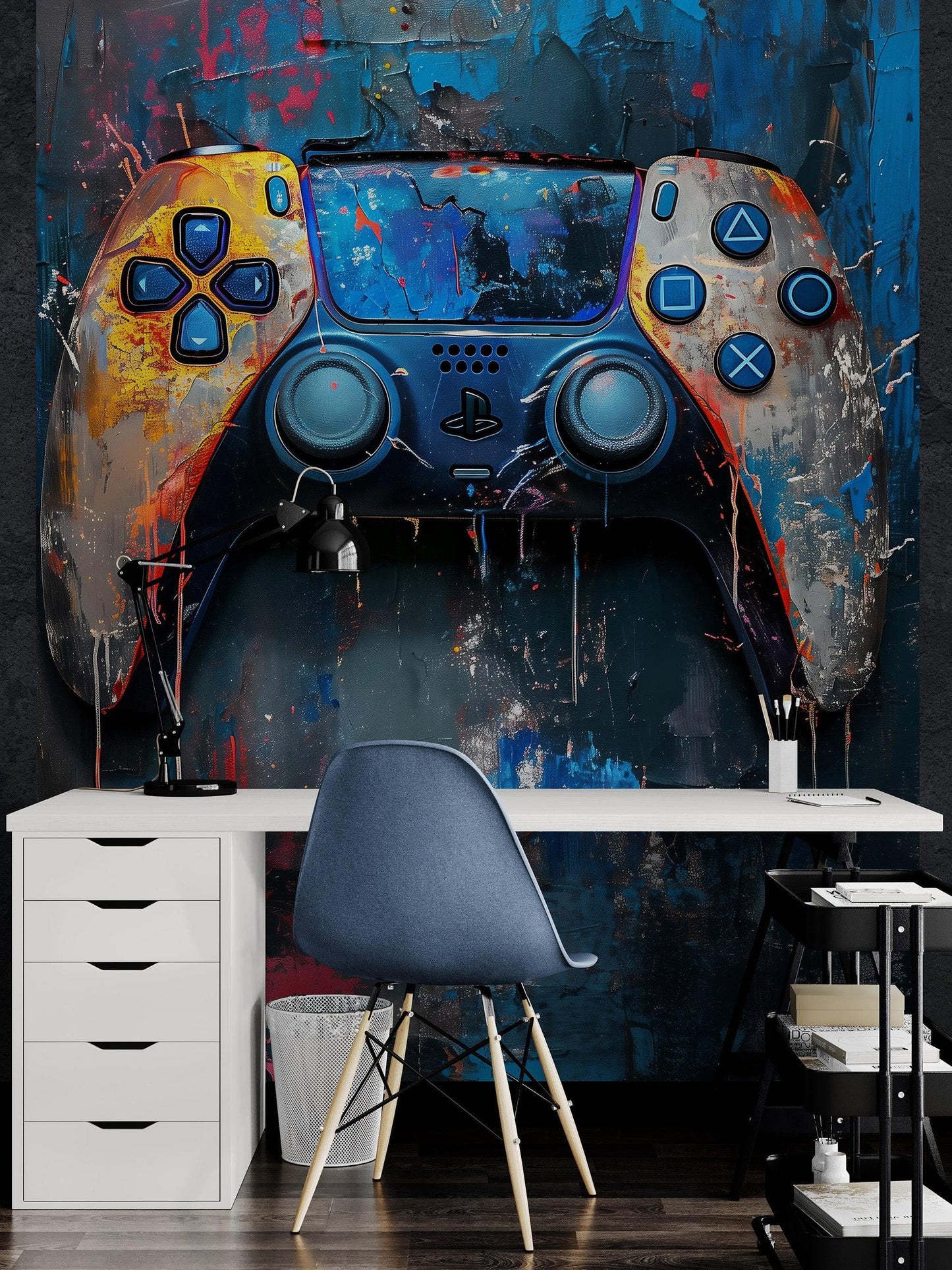 Playstation Gamer Wallpaper Mural. #6913
