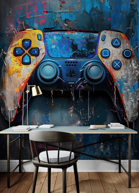 Playstation Gamer Wallpaper Mural. #6913