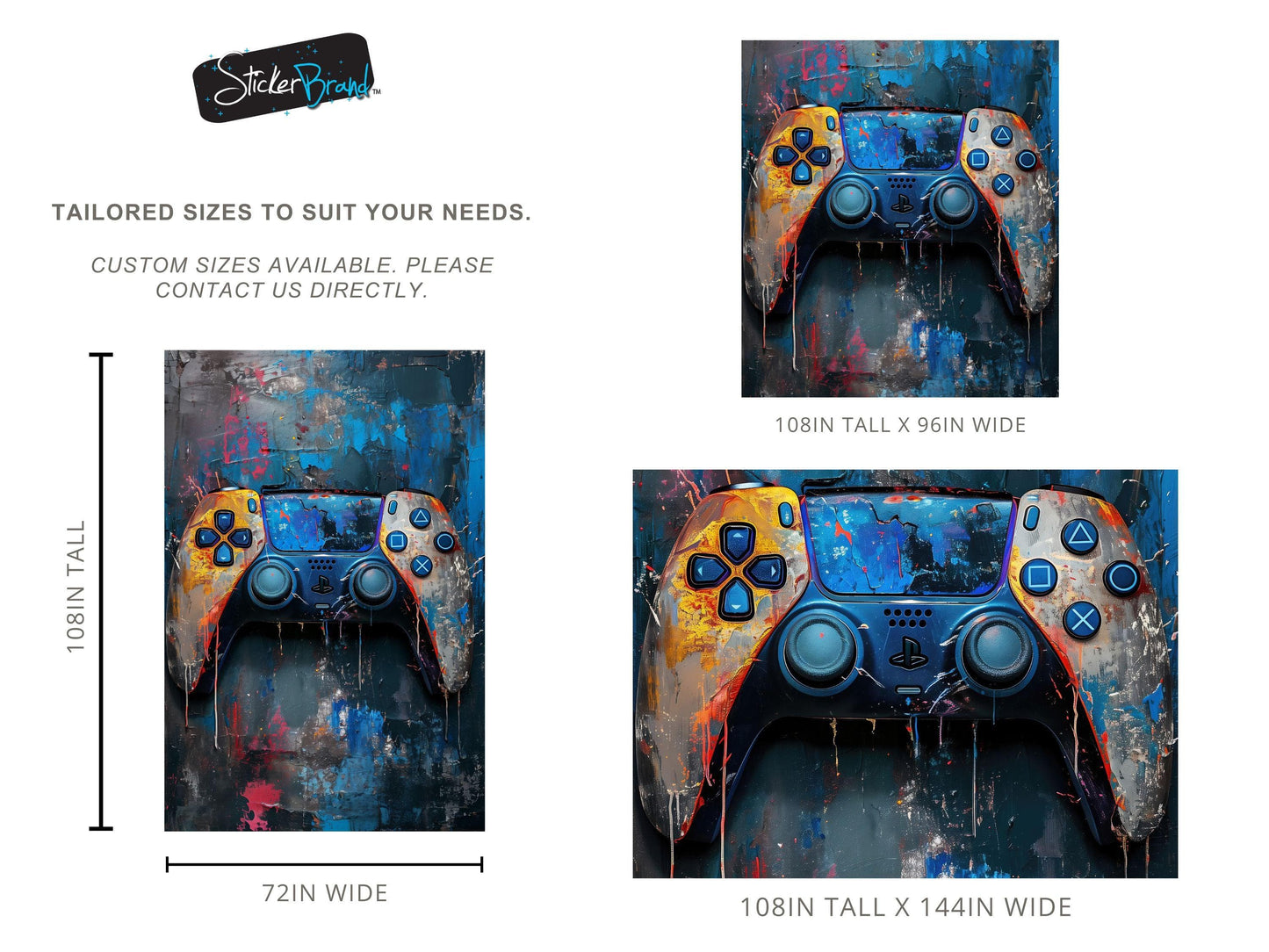 Playstation Gamer Wallpaper Mural. #6913