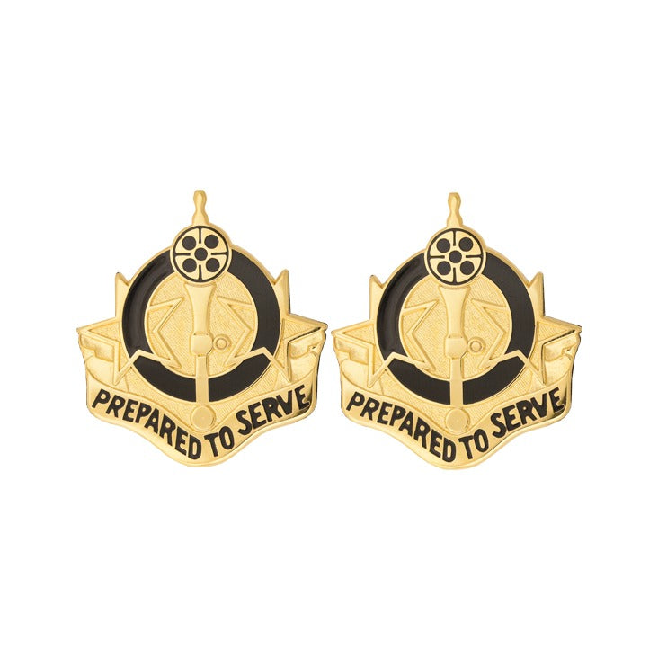 695th Support Battalion Unit Crest - Pair - PREPARED TO SERVE