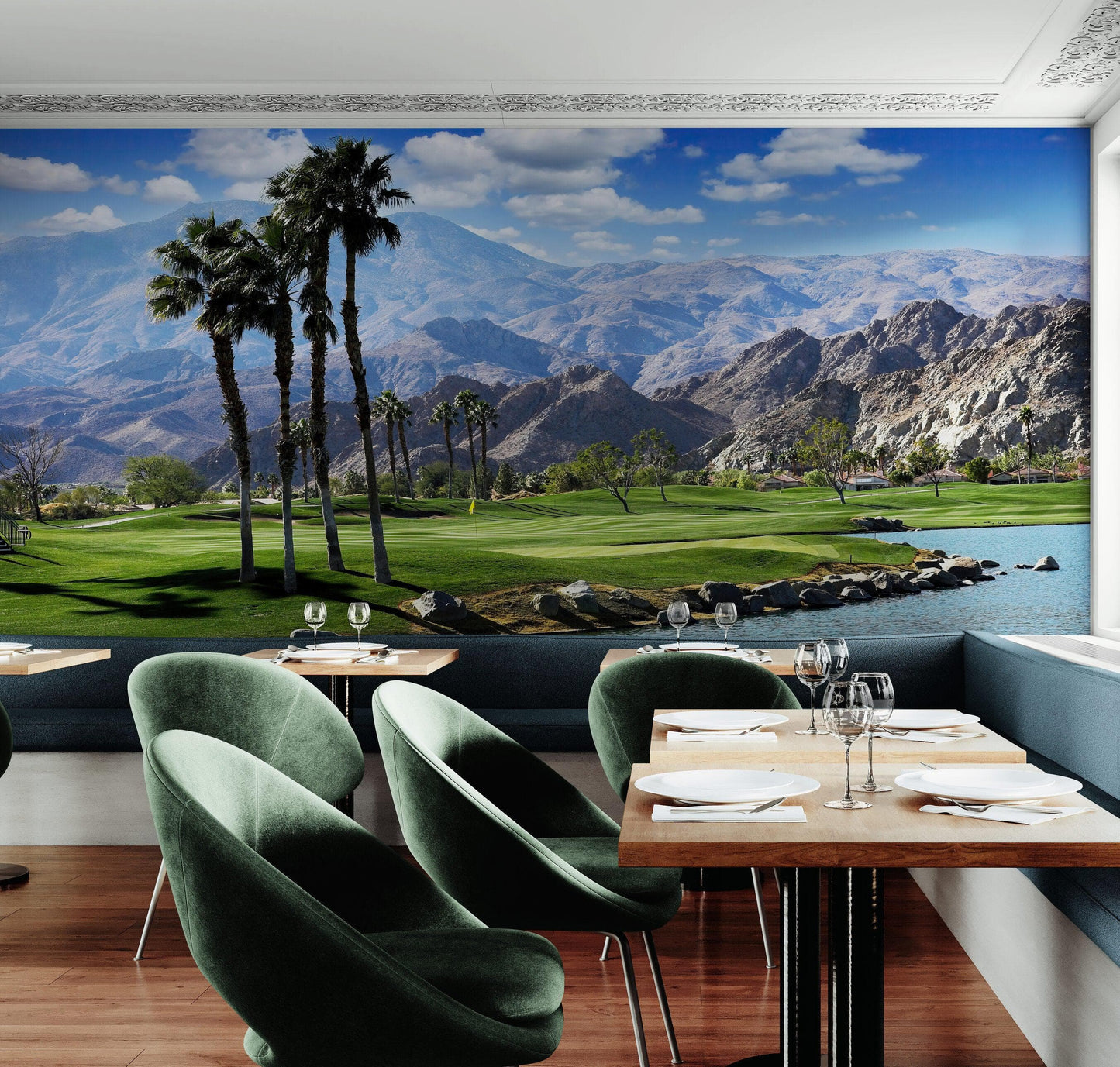 Palm Springs Golf Course Wallpaper Mural. #6979