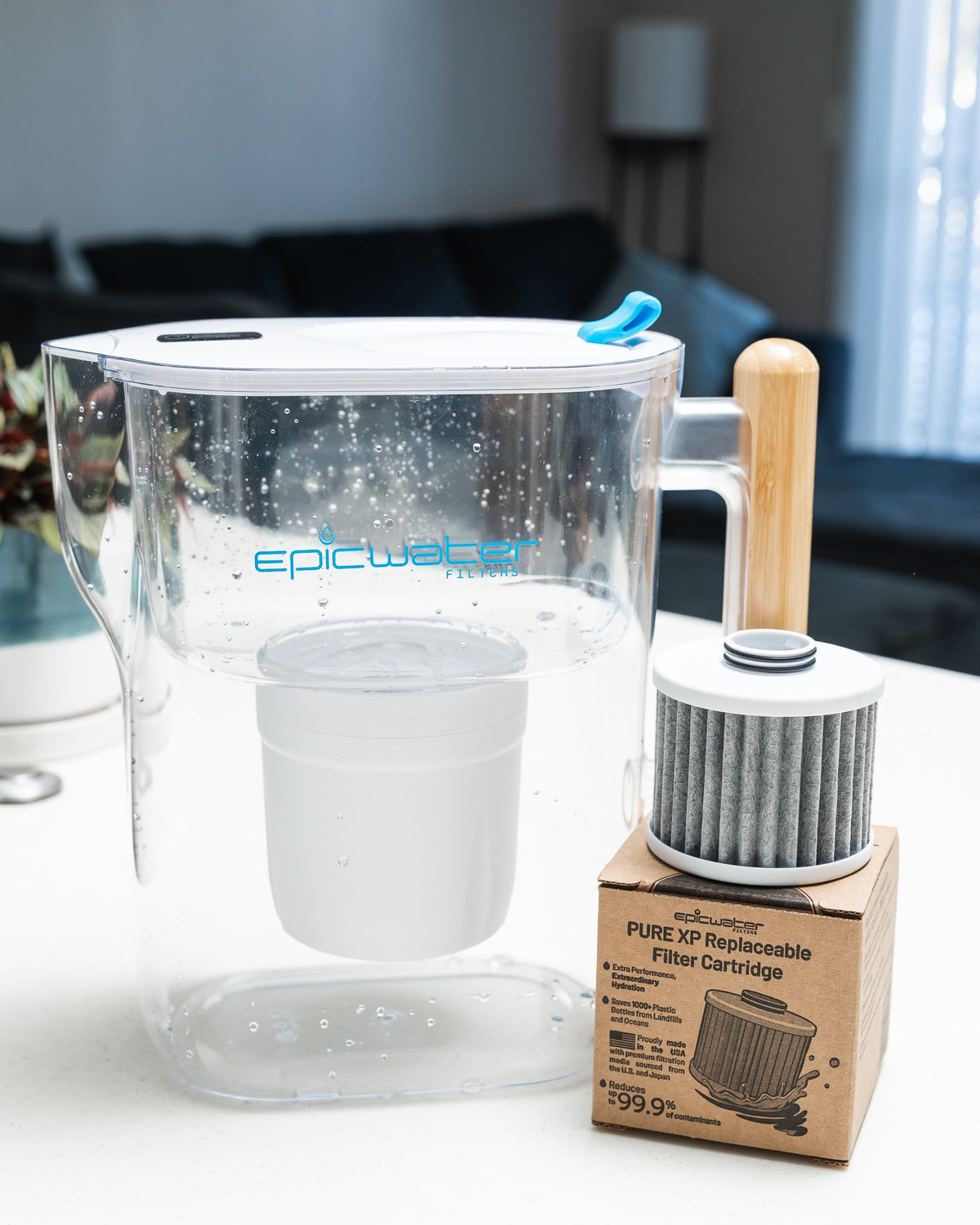 Pure XP Water Filter Pitcher | Reduces Fluoride, PFAS, & Parasites