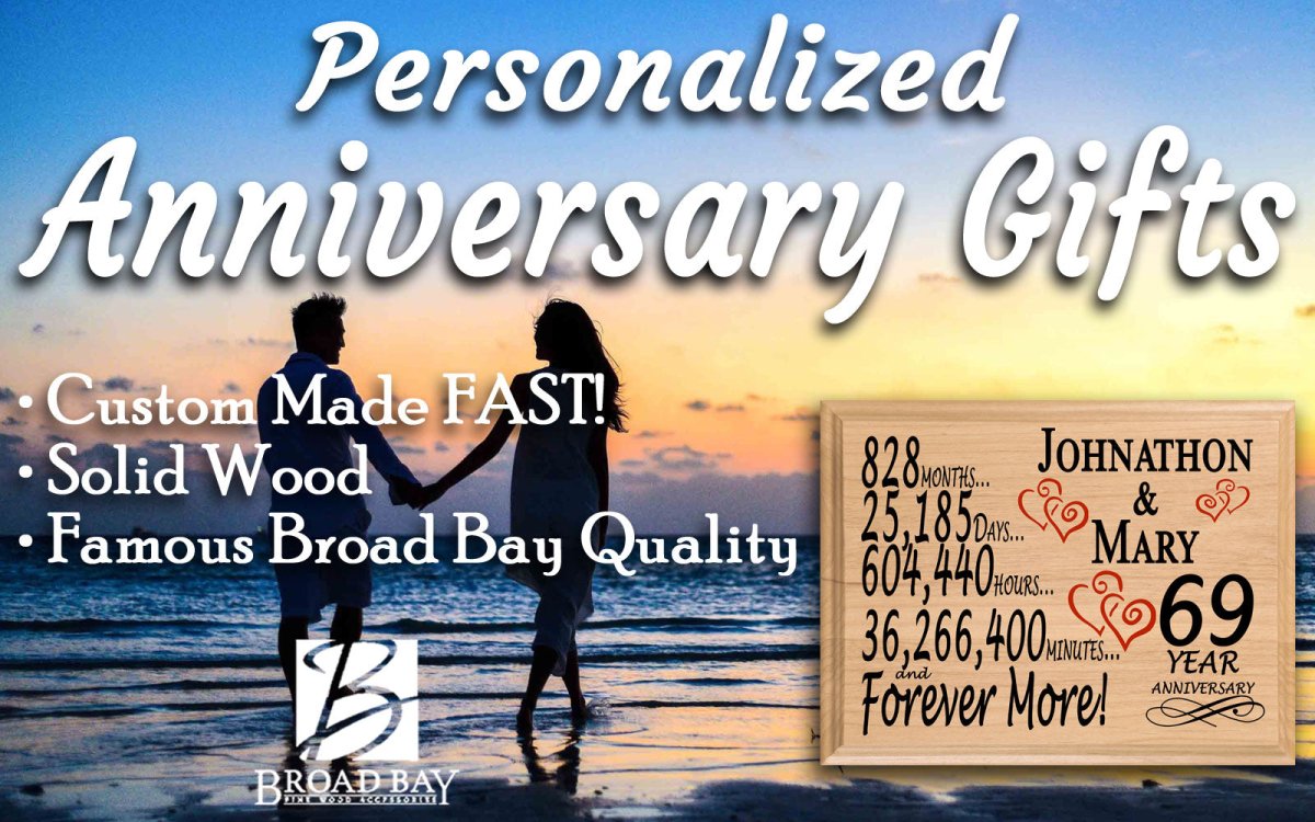 Personalized 69th Anniversary Gift – Custom Wood Keepsake for Husband, Wife, or Couple