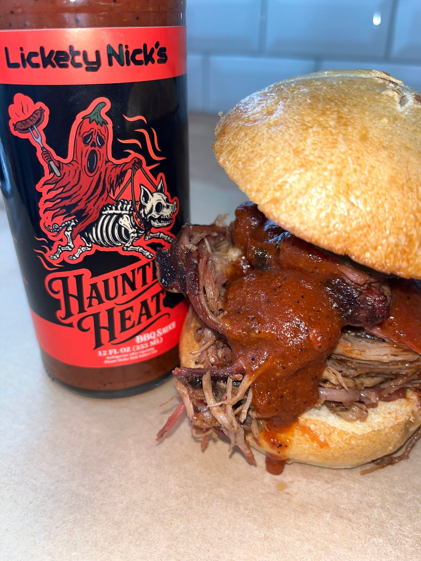 Haunted Heat BBQ Sauce, Sweet, smoky BBQ… then the heat haunts you