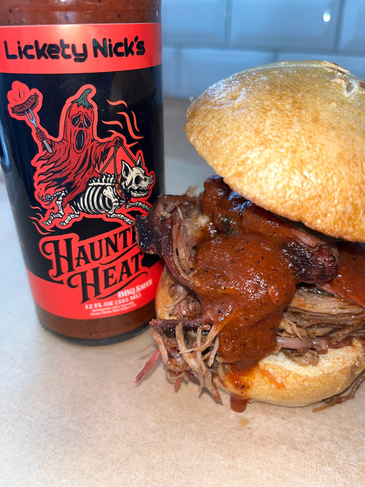 Haunted Heat BBQ Sauce, Sweet, smoky BBQ… then the heat haunts you