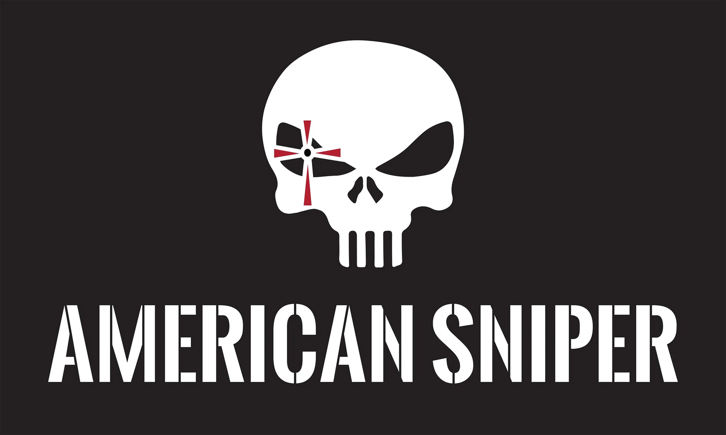 American Sniper Logo Flag  5'x3'