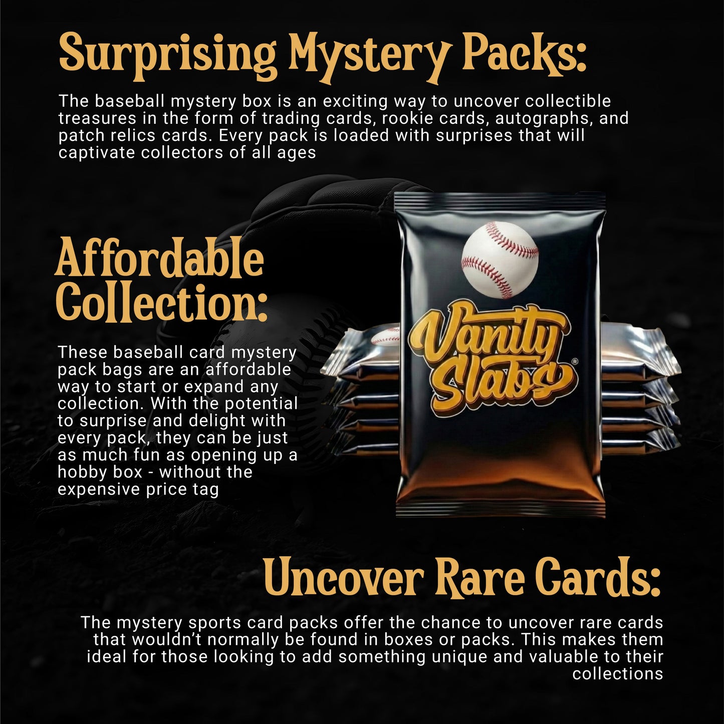 Baseball Mystery 5 Packs (Loaded with Goodies) Great Party Favors