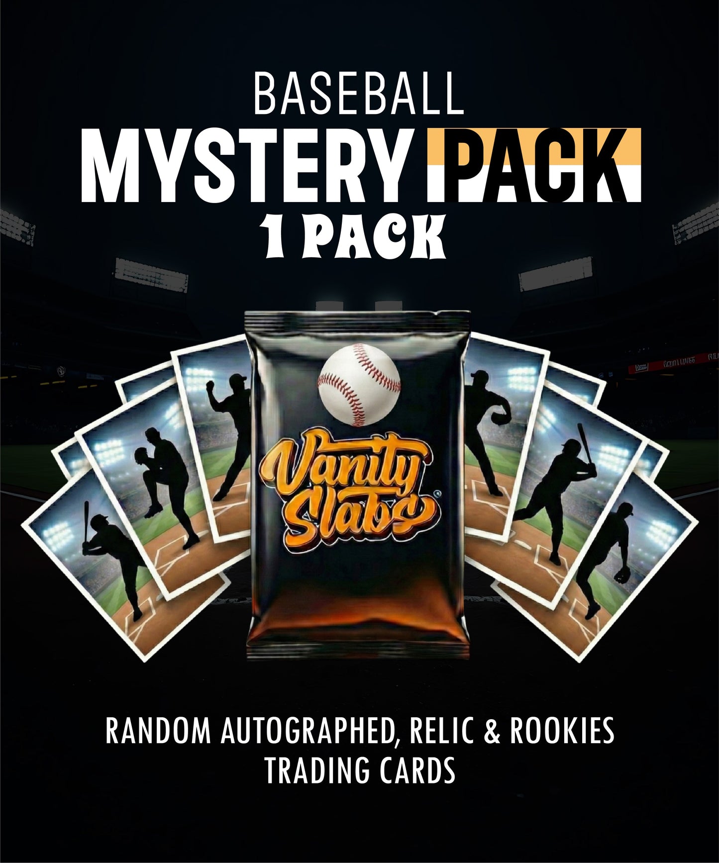 Baseball Mystery Pack (Random Relic & Rookies Trading Cards)