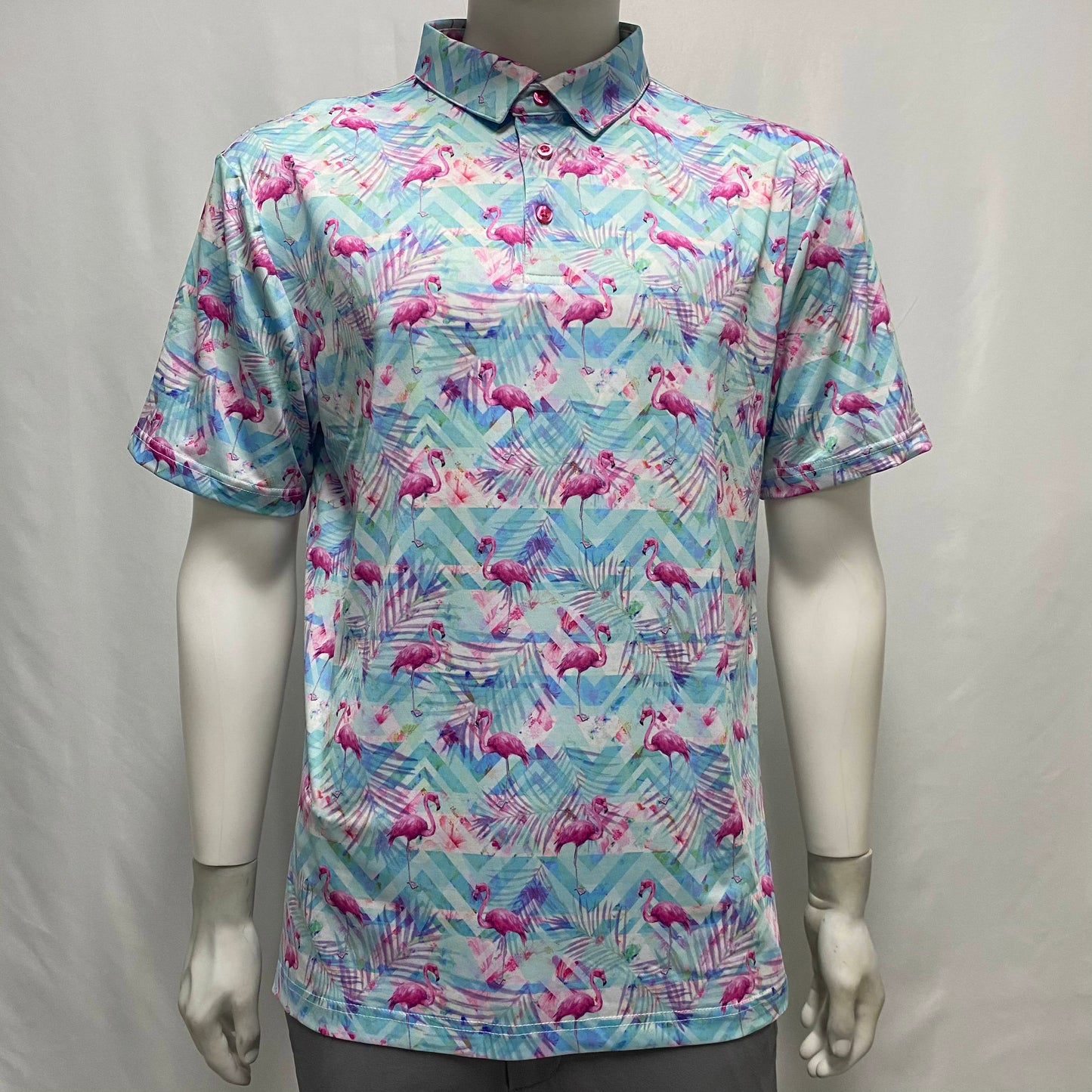 Florida Man | Floral/Flamingo Golf Polo for Men