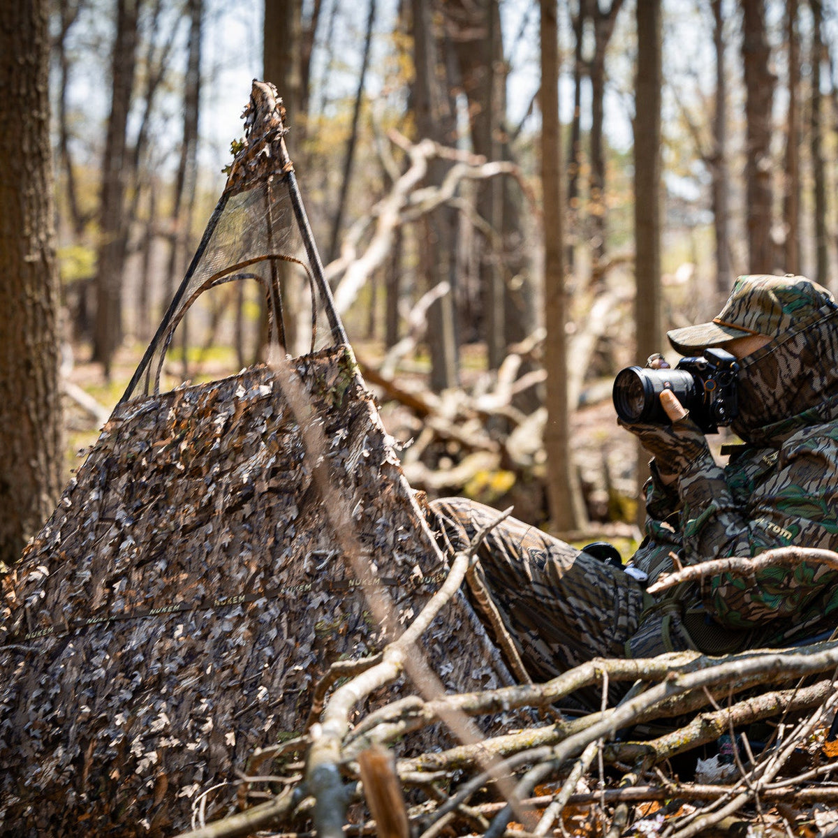 Nukem Hunting Blind - Mossy Oak Country Roots 3D Leafy