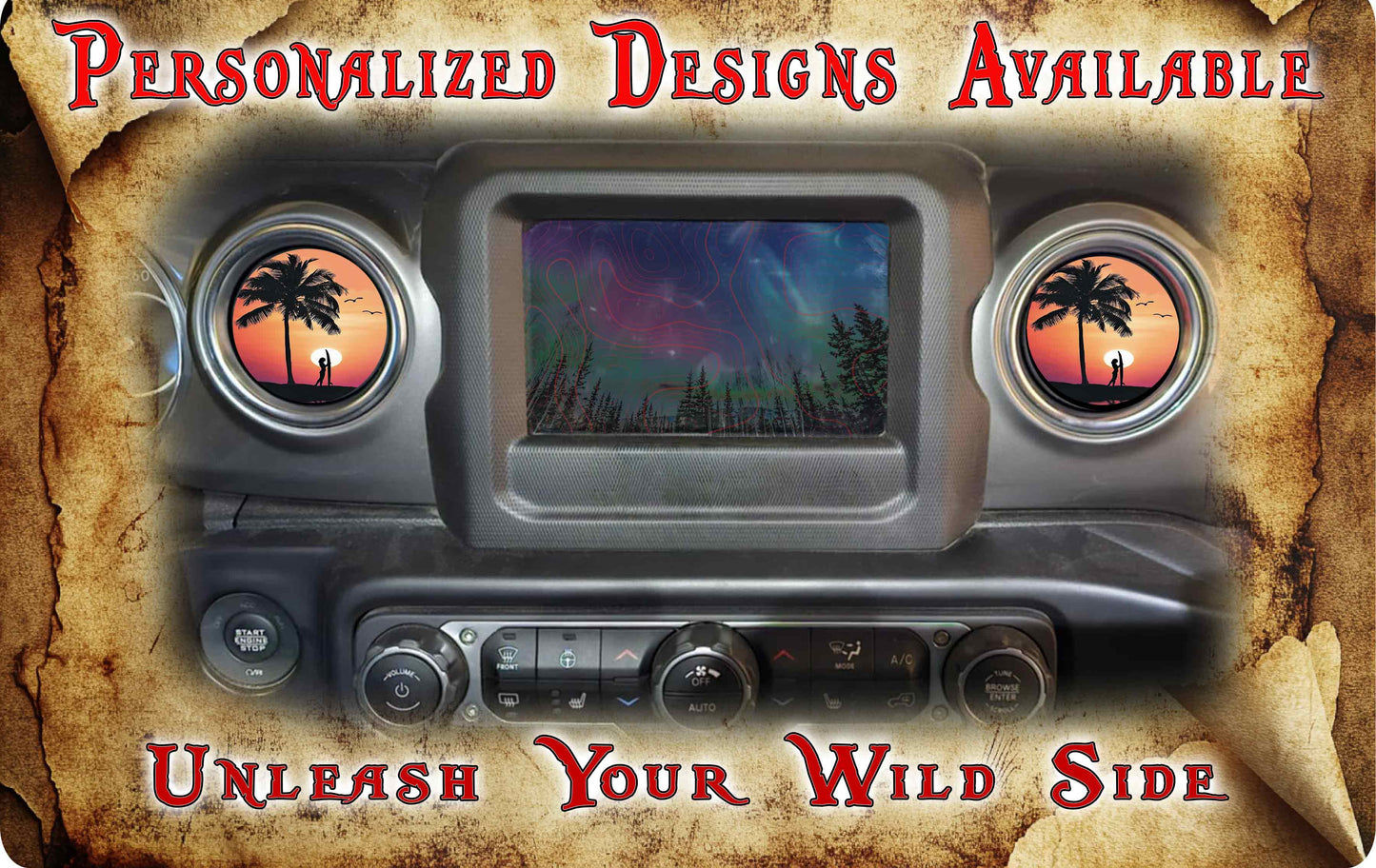 Steering wheel decal Surfs up